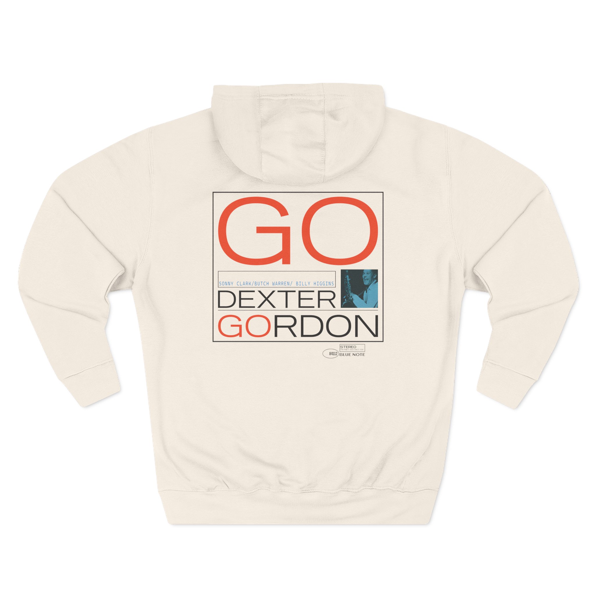Blue Note Dexter Gordon Go 84112 Three-Panel Fleece Hoodie