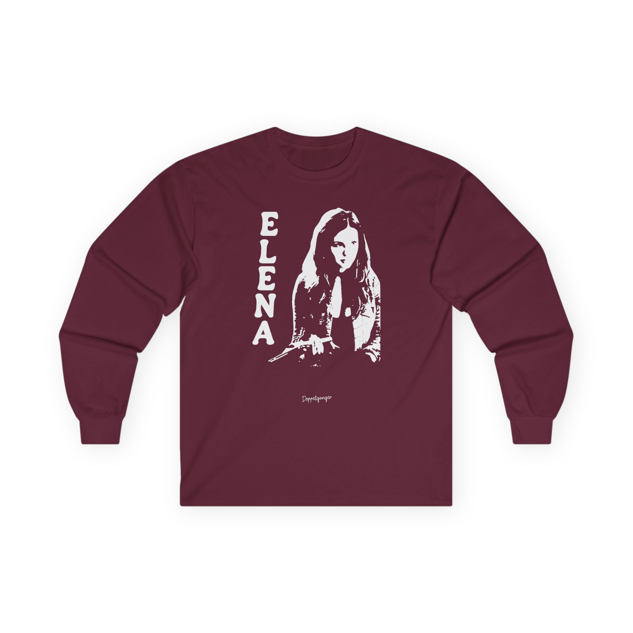 Nina Dobrev Reversible Doppelganger Unisex Ultra Cotton Long Sleeve Tee