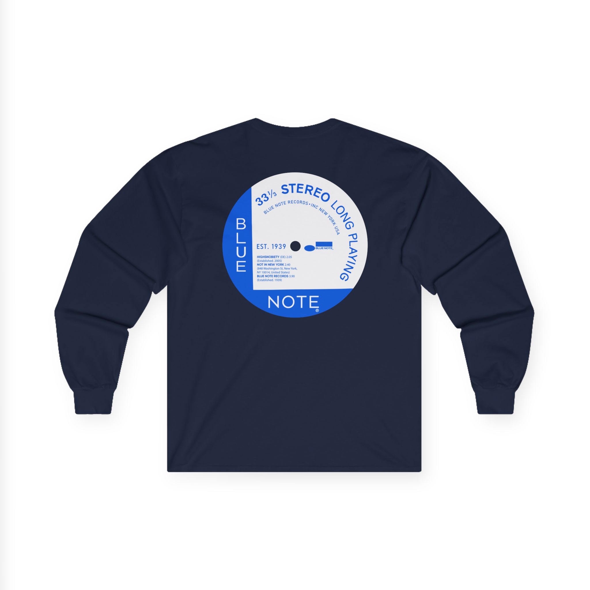 Blue Note X Highsnobiety Anniversary Unisex Ultra Cotton Long Sleeve Tee