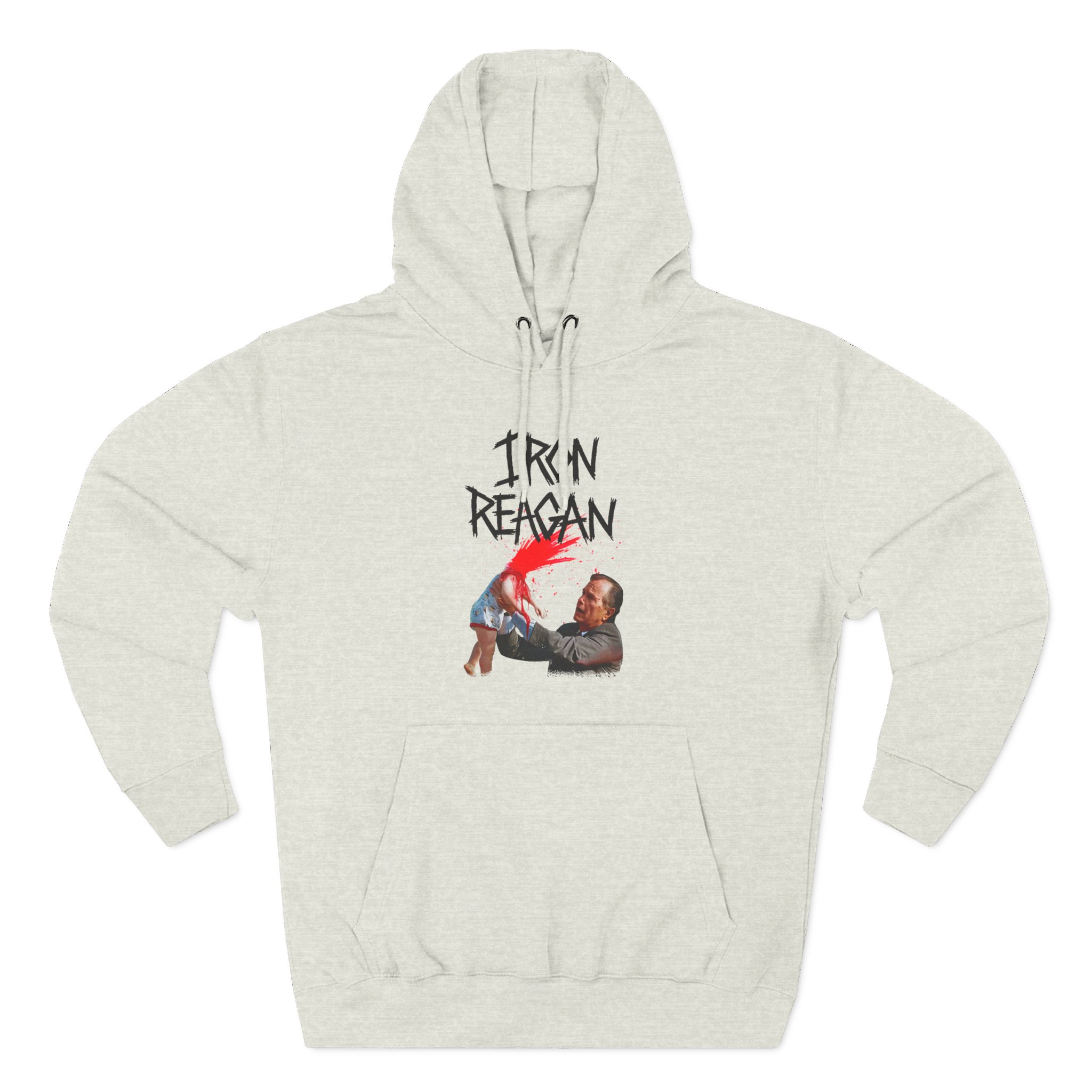Iron Reagan Asshole Bush Three-Panel Fleece Hoodie
