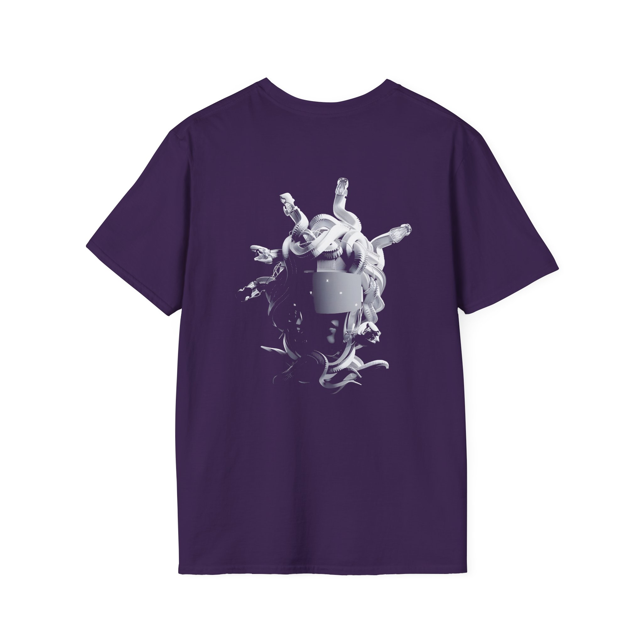 Meduza Greyscale Head Unisex Softstyle T-Shirt