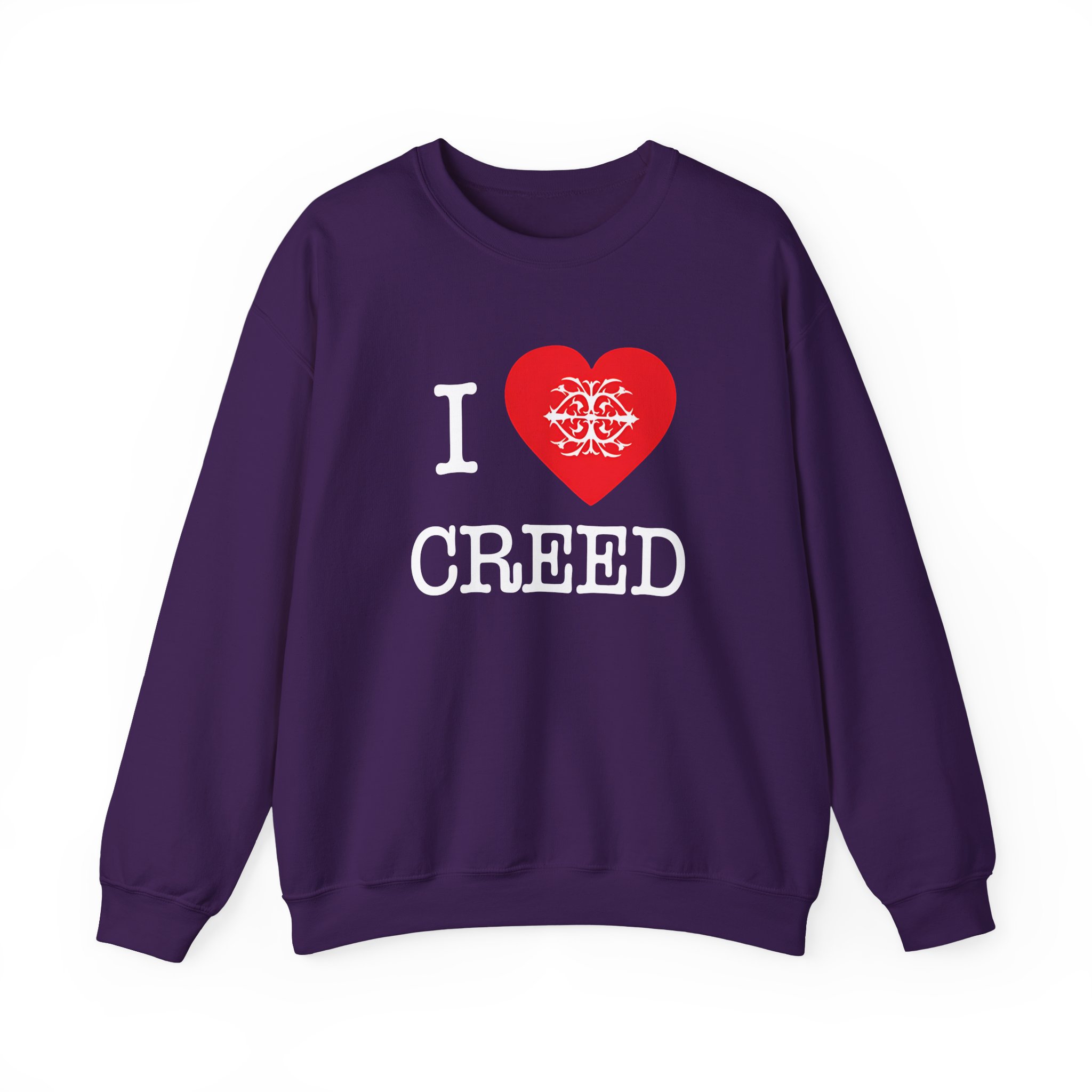 Creed, I Heart Creed Unisex Heavy Blendâ„¢ Crewneck Sweatshirt
