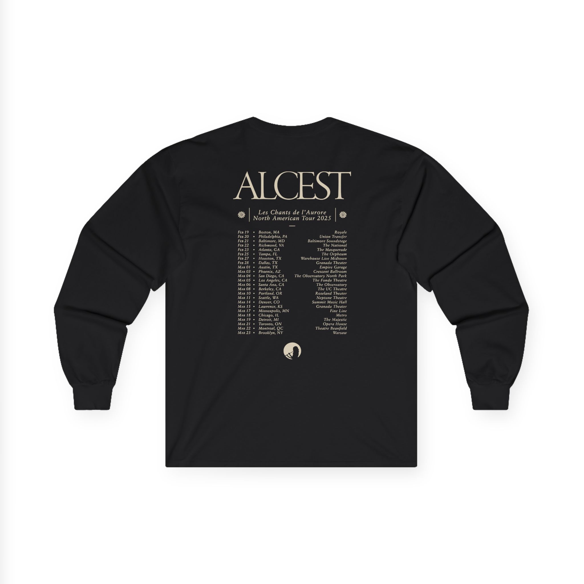 Alcest Les Chants De L'aurore North American Tour 2025 Unisex Ultra Cotton Long Sleeve Tee