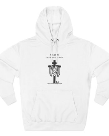 The Body Cloth Cross Three-Panel Fleece Hoodie