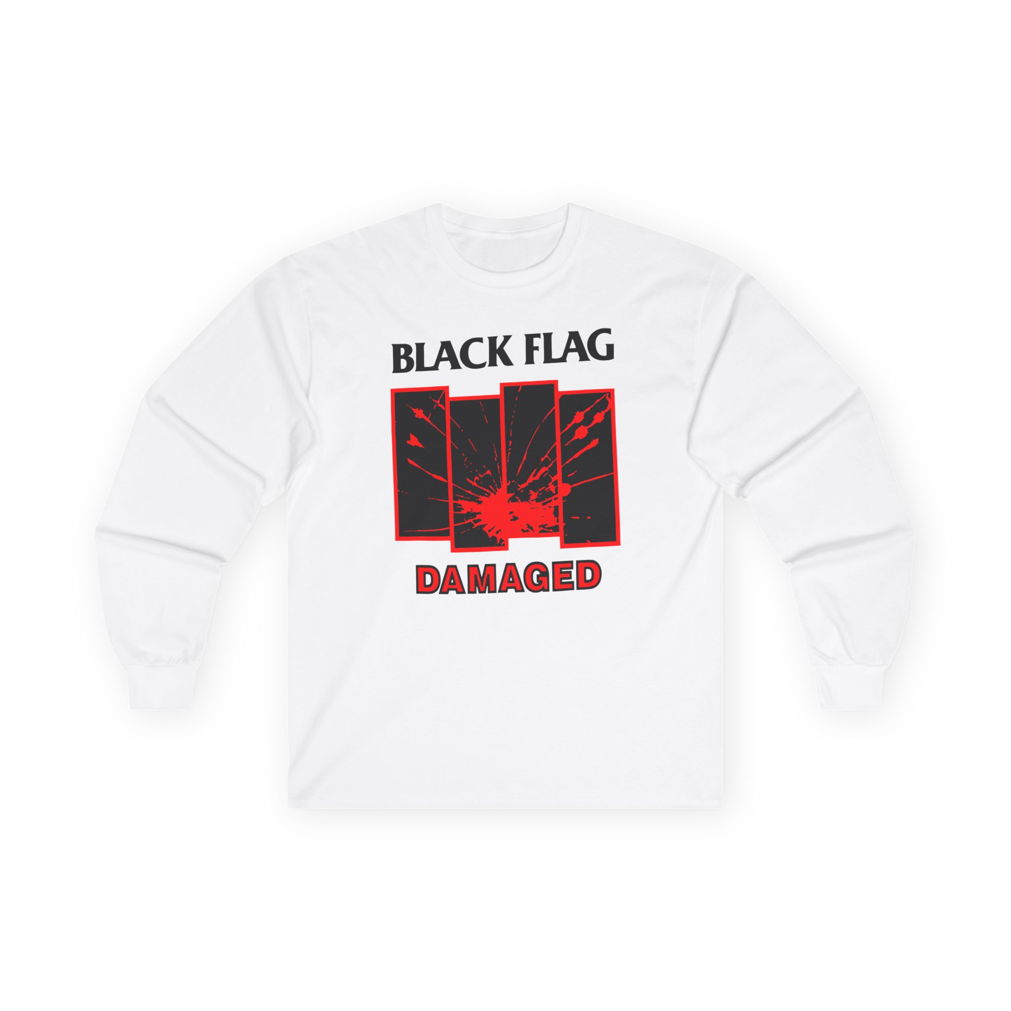 Black Flag Damaged Unisex Ultra Cotton Long Sleeve Tee
