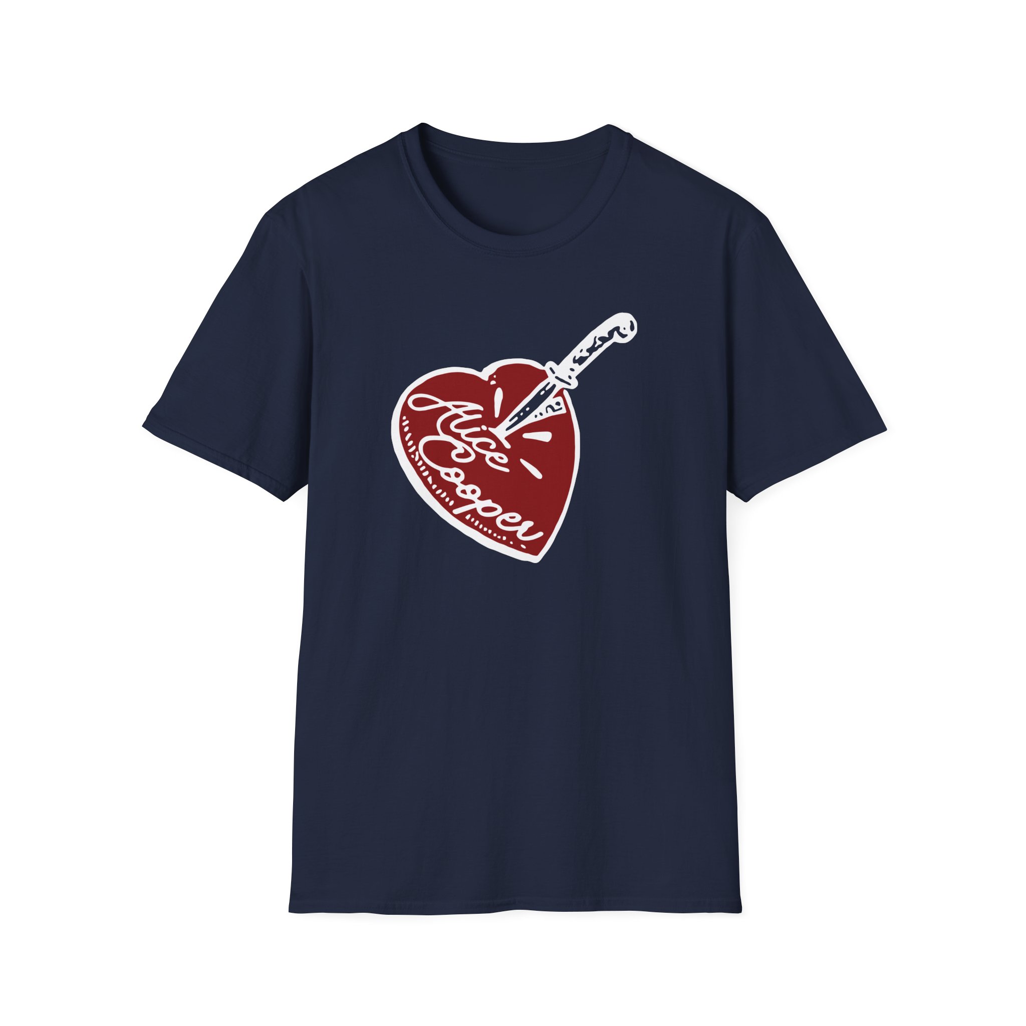 Alice Cooper Stab Heart Unisex Softstyle T-Shirt