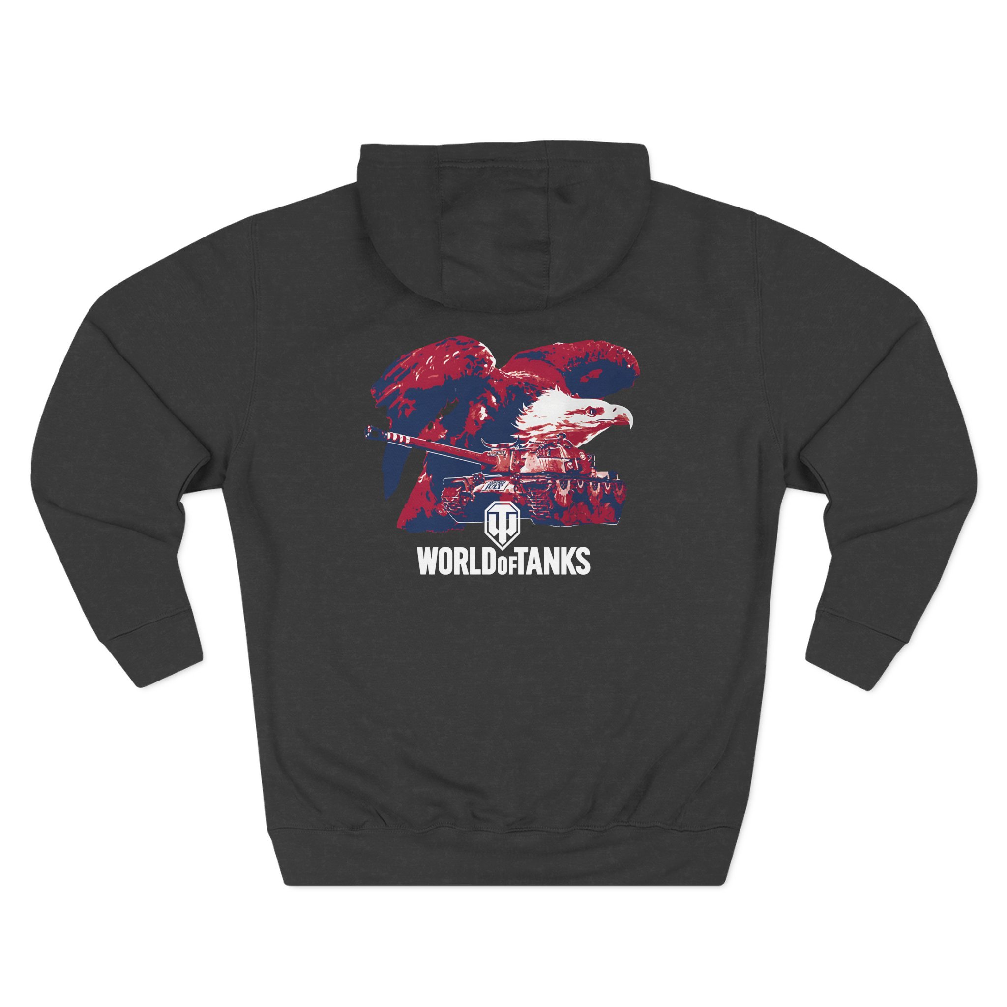 World of Tank Wot July 4th Eagle Three-Panel Fleece Hoodie