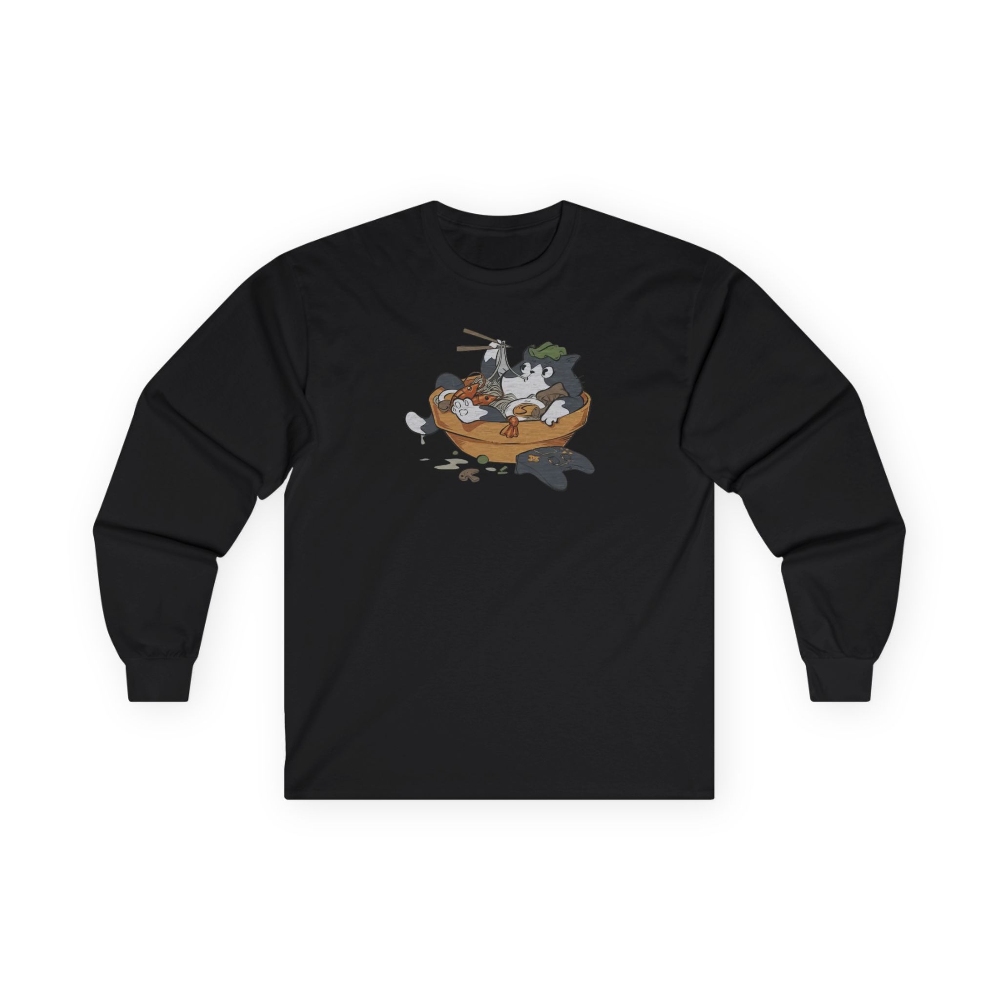 Lirik Ramen Cat Unisex Ultra Cotton Long Sleeve Tee