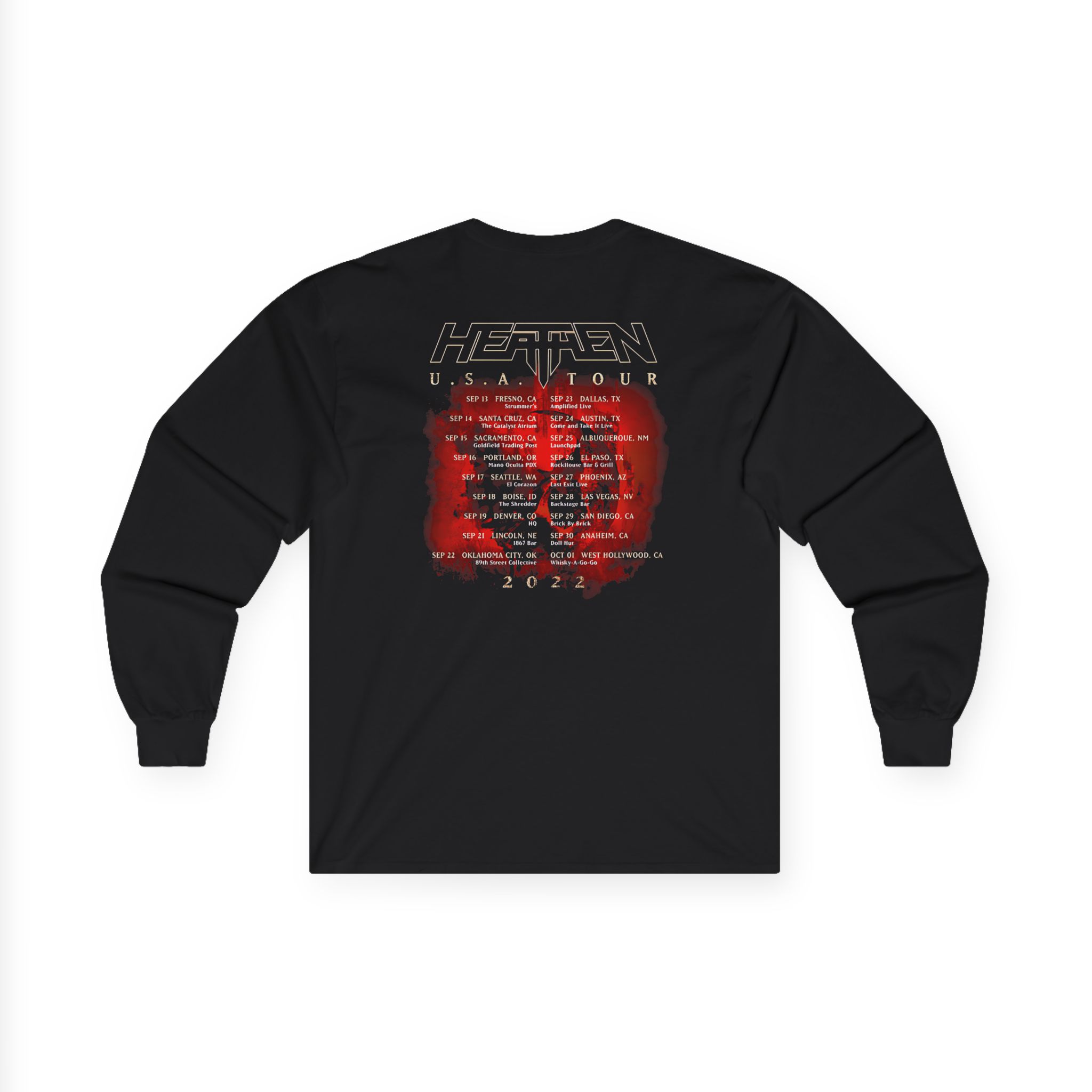 Heathen Empire of the Blind USA Tour 2022 Unisex Ultra Cotton Long Sleeve Tee