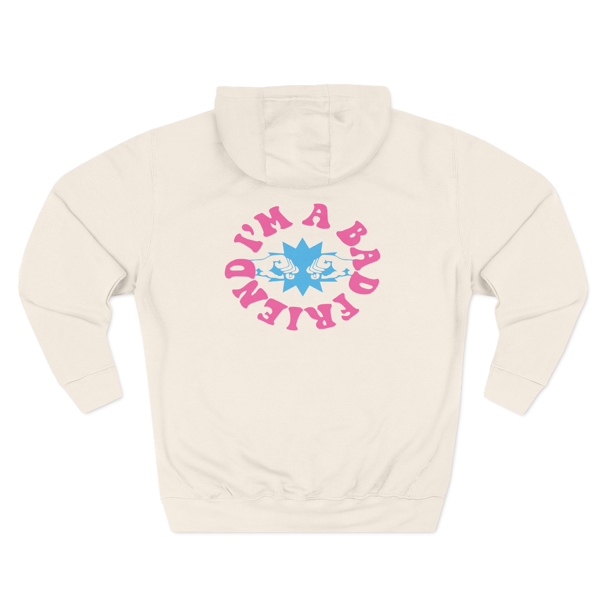 I’m a Bad Friends Tie-dye Three-Panel Fleece Hoodie