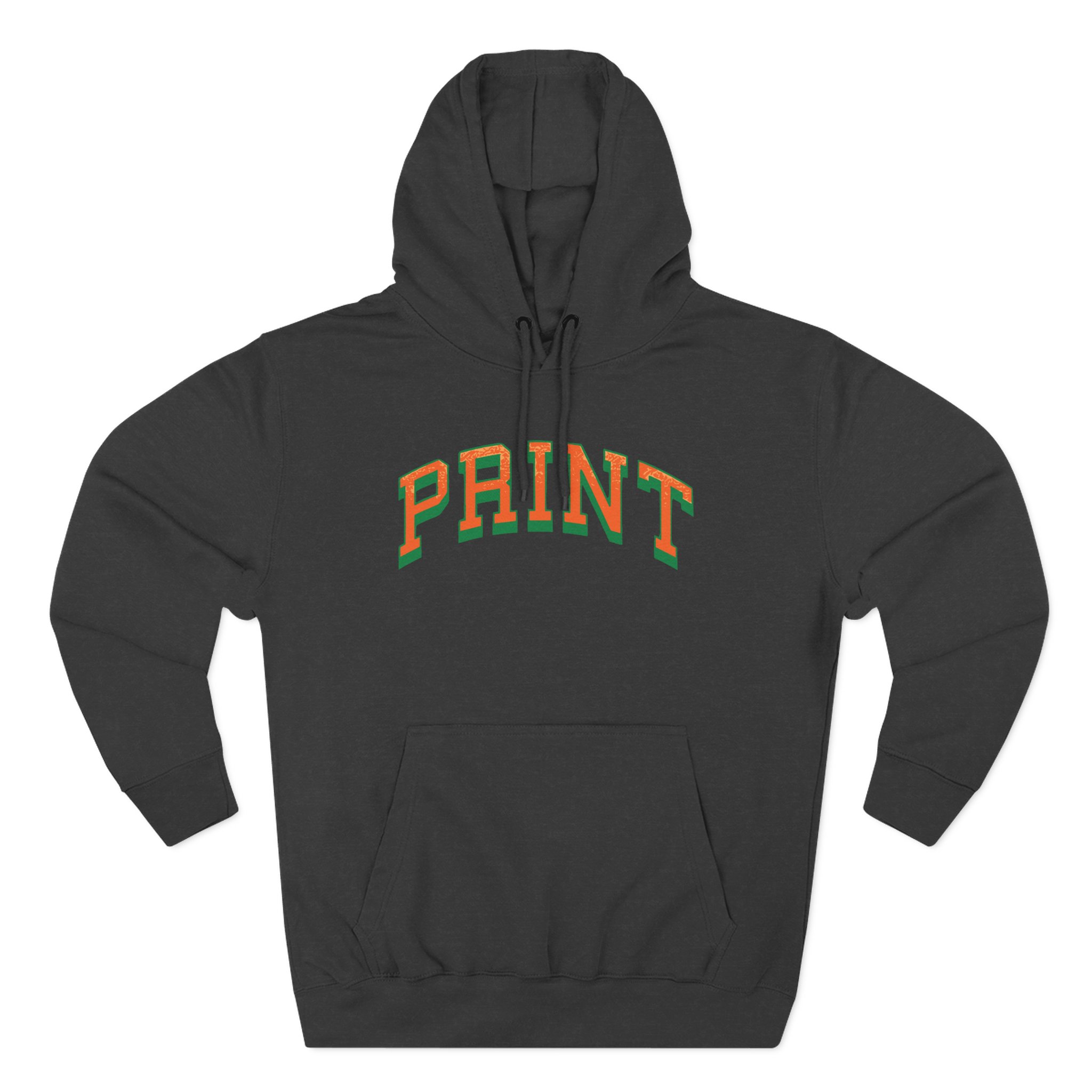 Larry June Print Three-Panel Fleece Hoodie