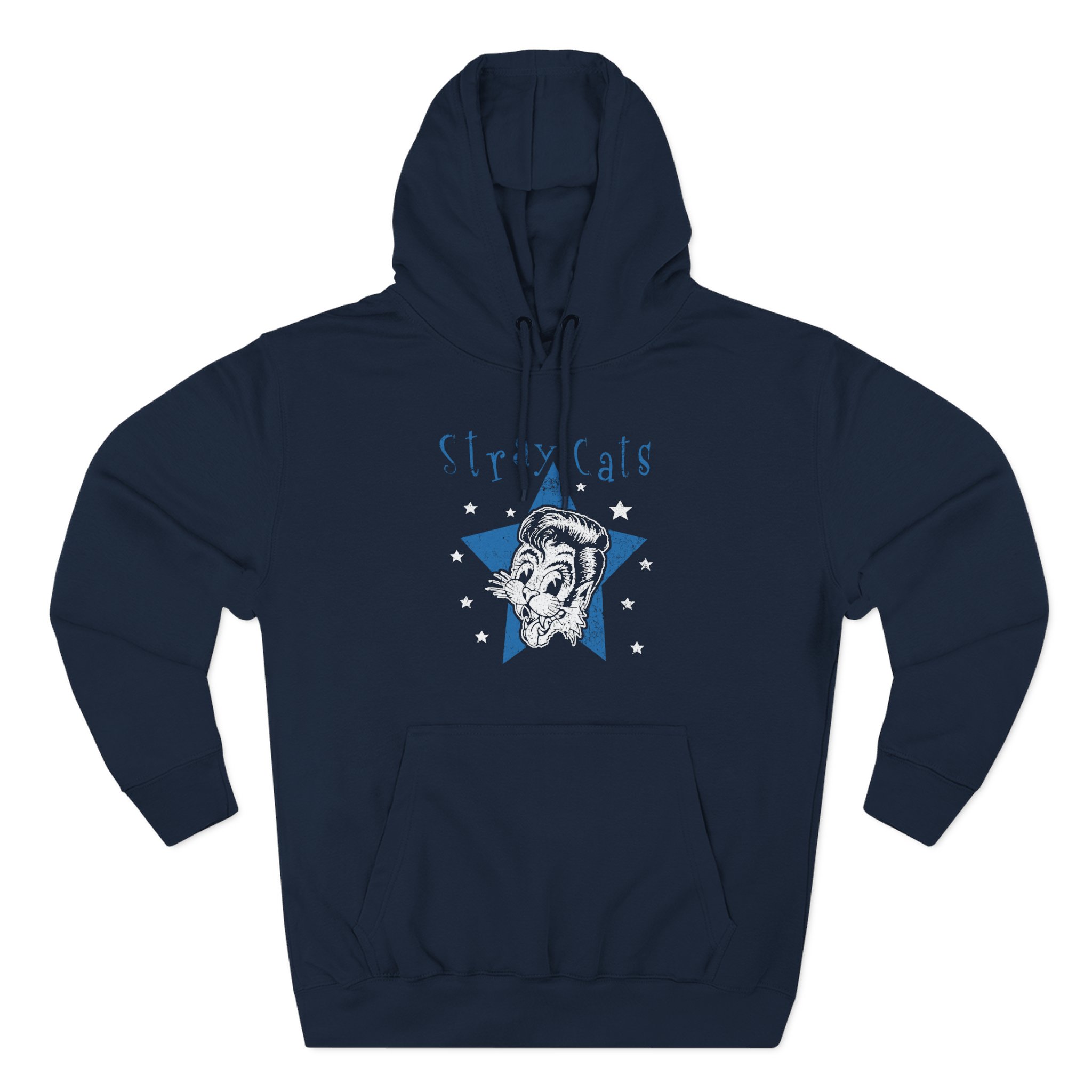 Stray Cats Star Cat Three-Panel Fleece Hoodie