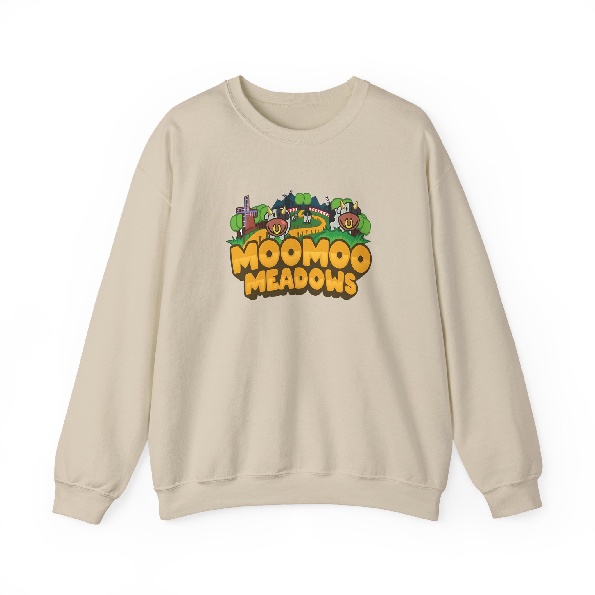 Georgenotfound Moo Moo Meadows Unisex Heavy Blendâ„¢ Crewneck Sweatshirt