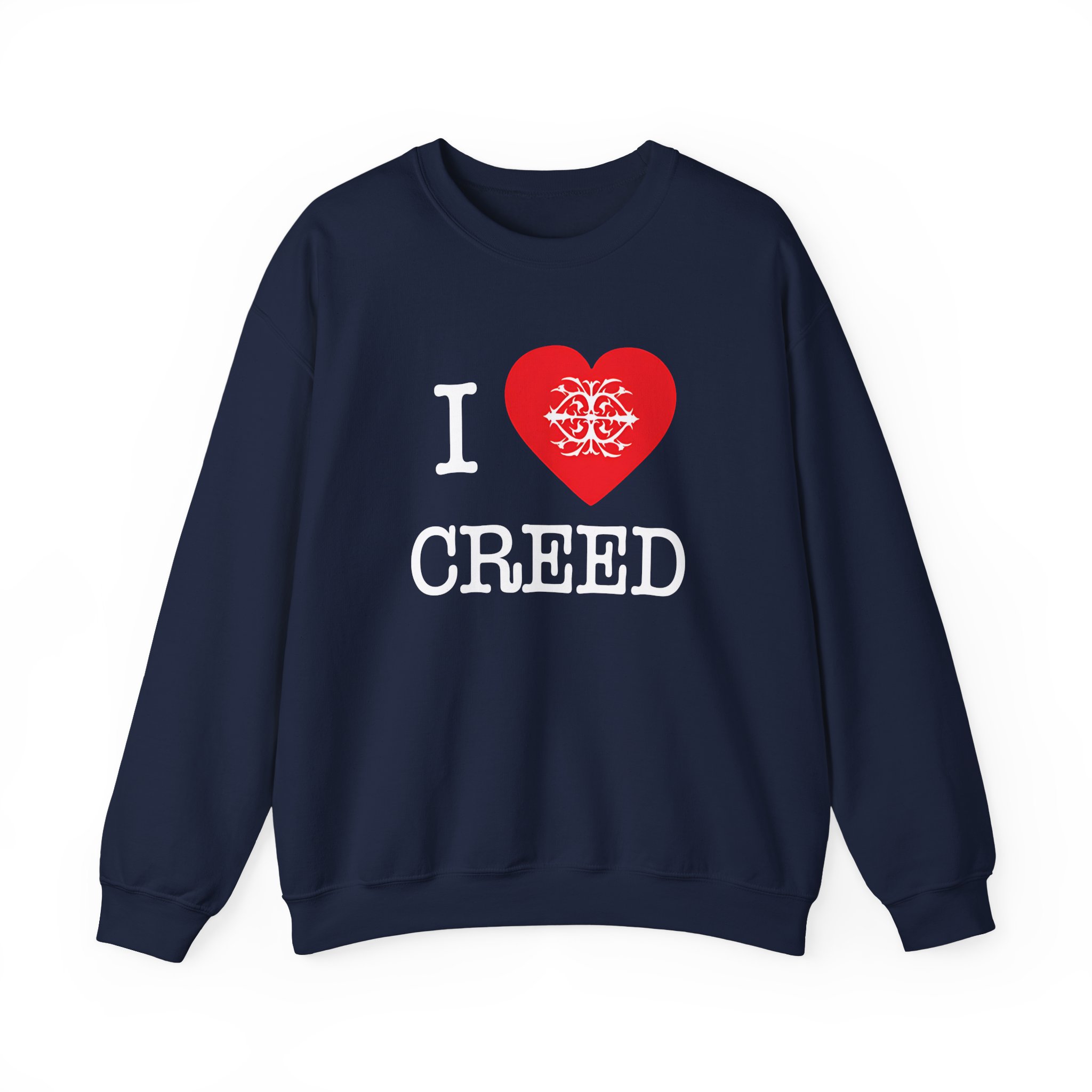 Creed, I Heart Creed Unisex Heavy Blendâ„¢ Crewneck Sweatshirt