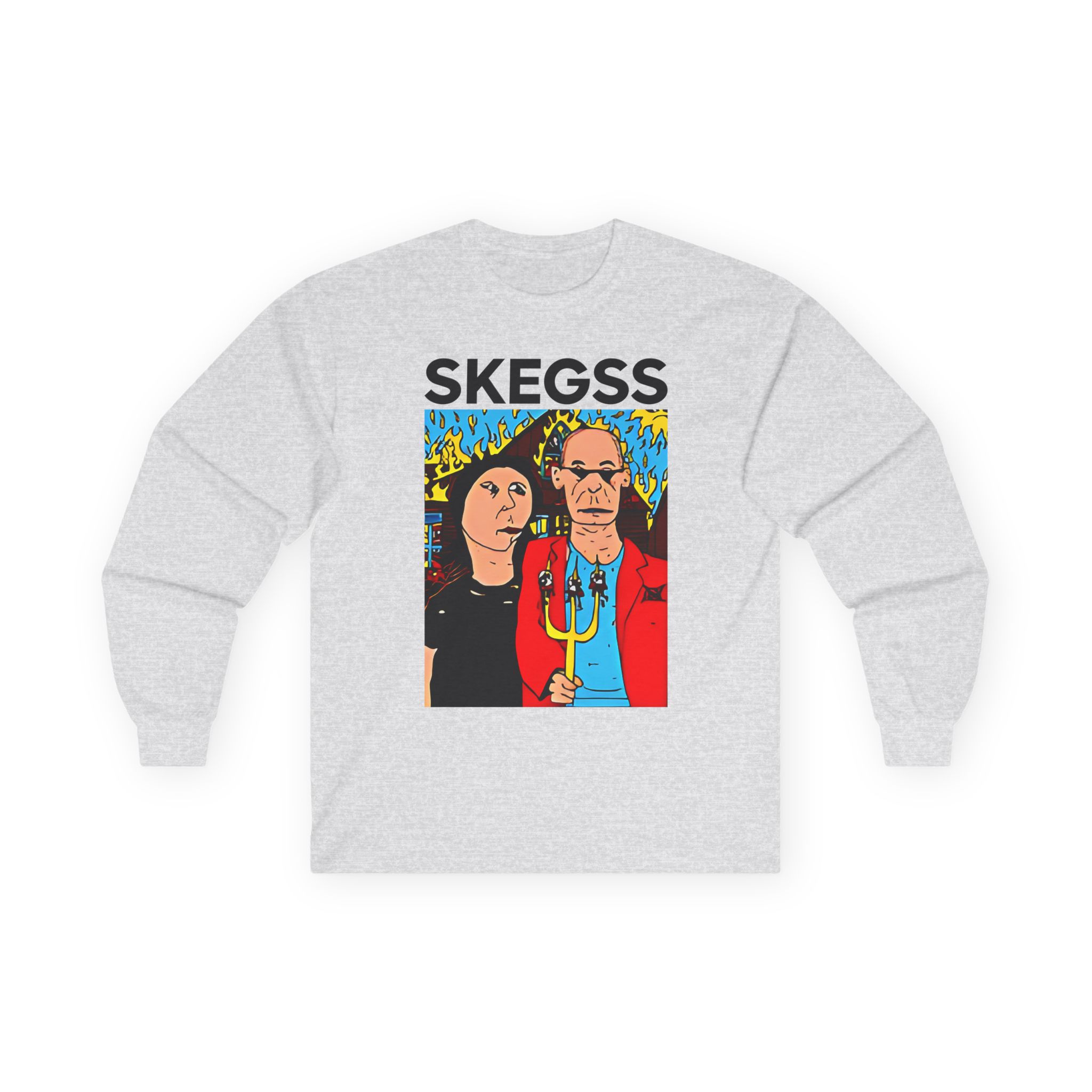 Skegss Gothic America Unisex Ultra Cotton Long Sleeve Tee