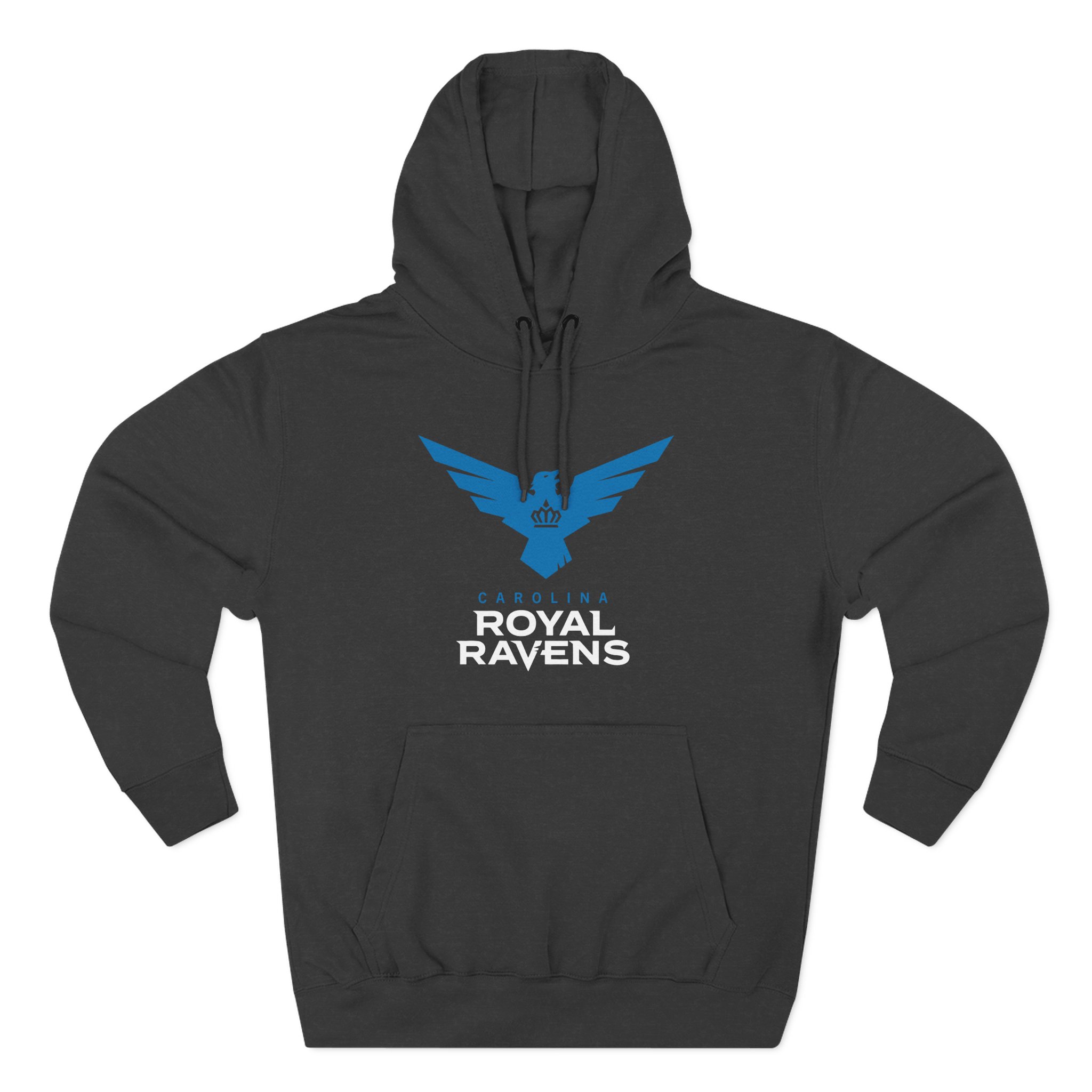 Carolina Royal Ravens Three-Panel Fleece Hoodie