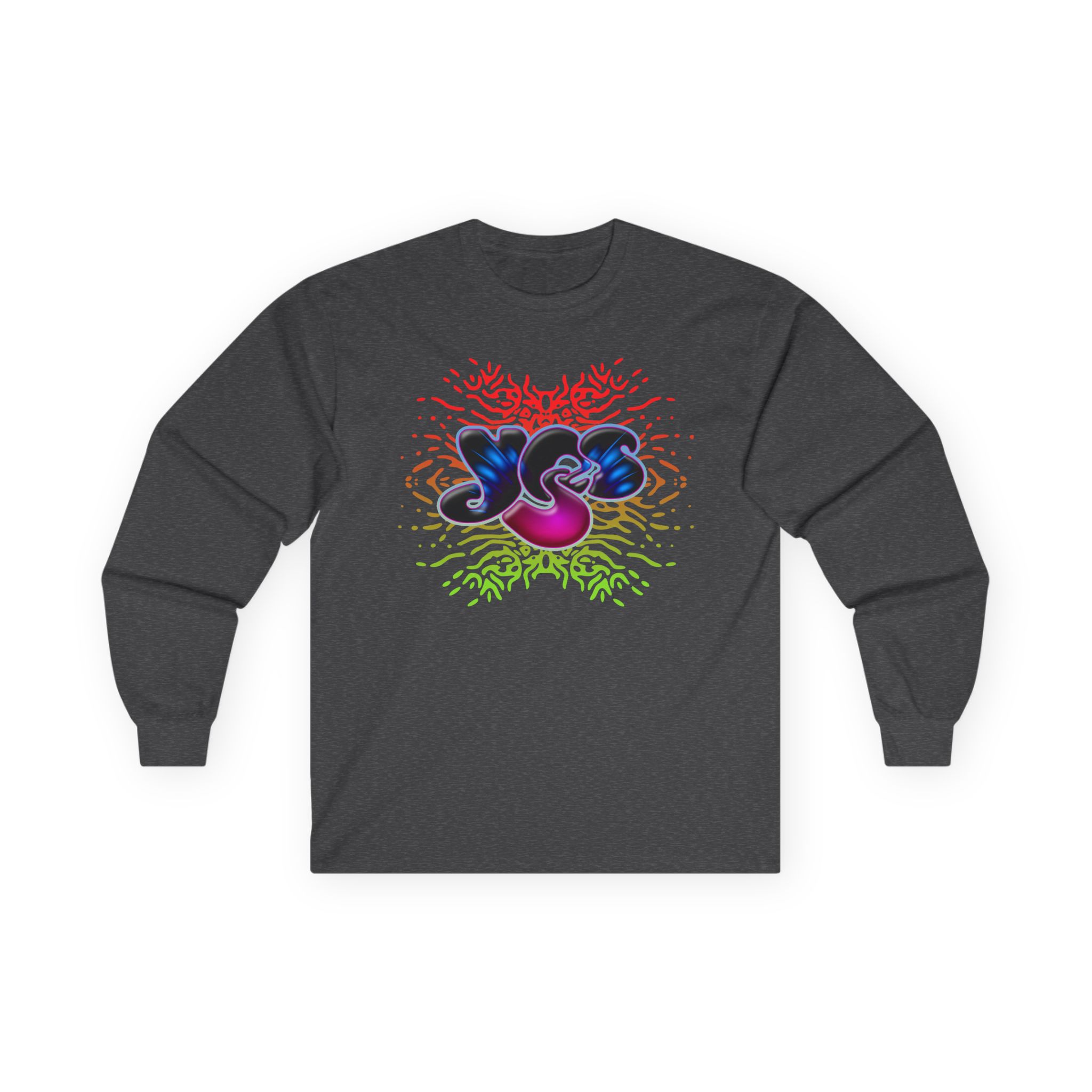 Yes Rainbow Abstract Logo Unisex Ultra Cotton Long Sleeve Tee