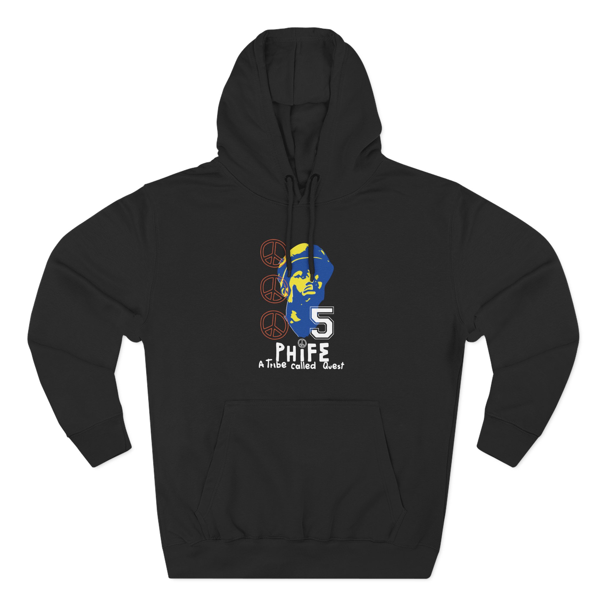 A Tribe Called Quest Phife Peace Three-Panel Fleece Hoodie