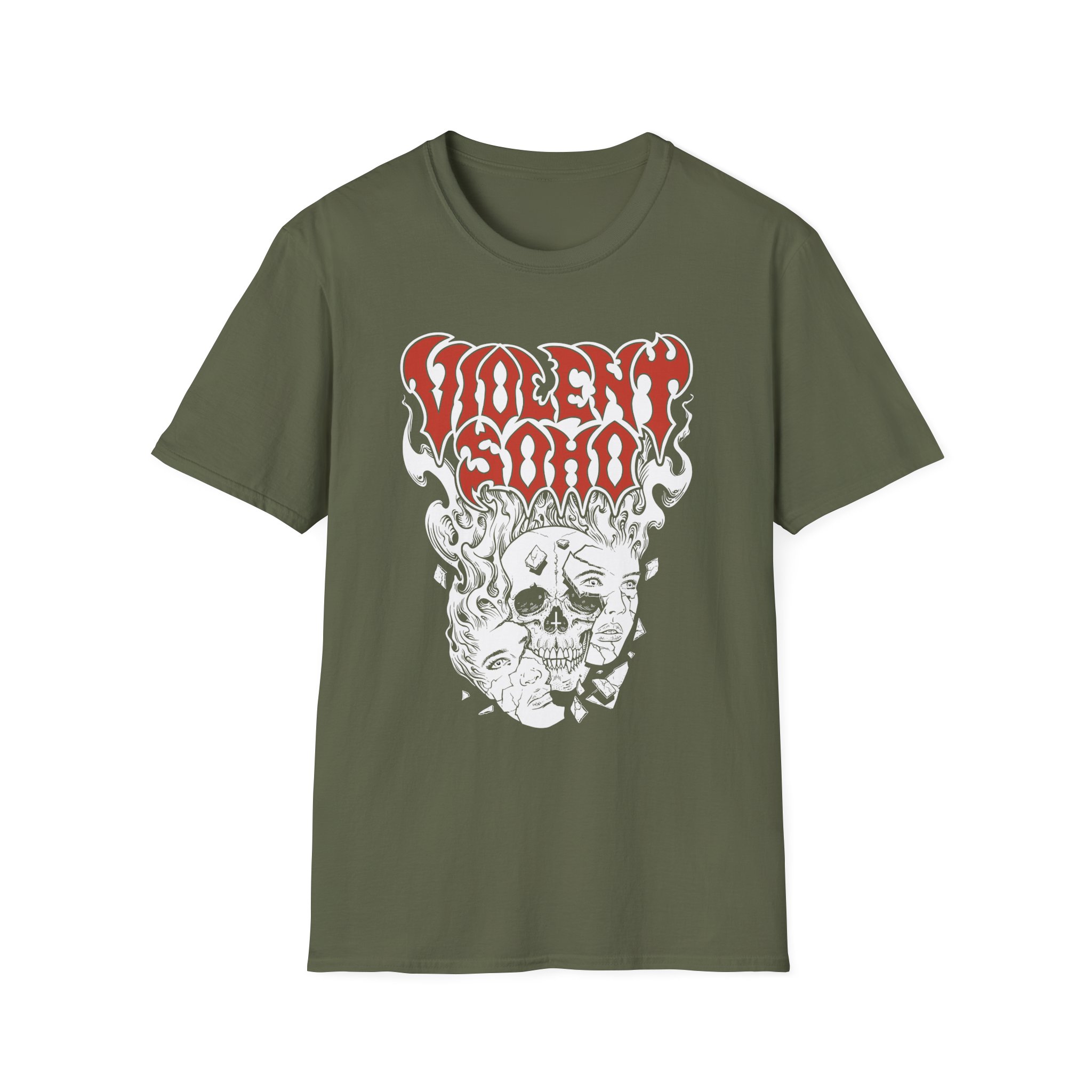 Violent Soho Murdoch Skull Unisex Softstyle T-Shirt