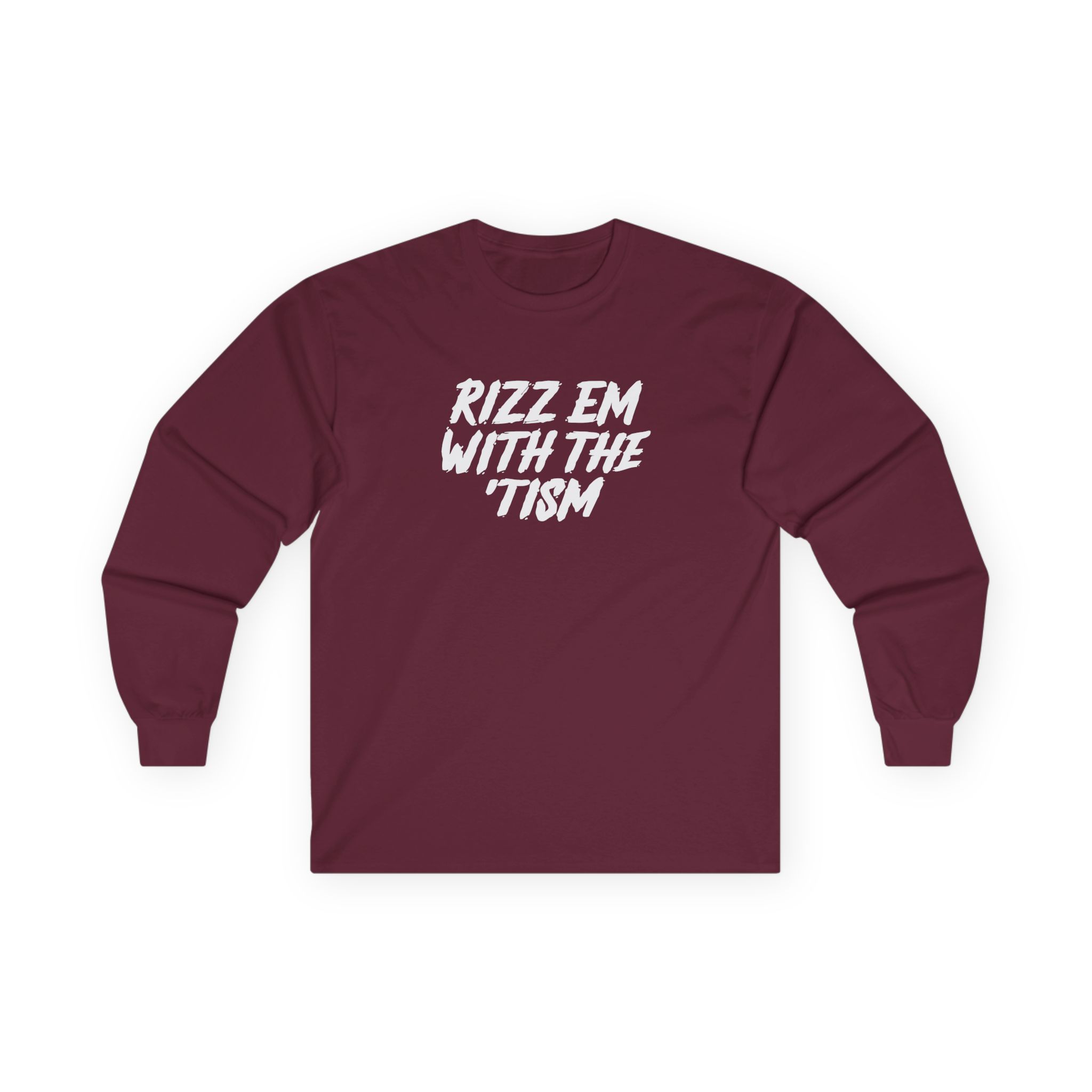 Ryan Windridge Rizz Em With the Tism Unisex Ultra Cotton Long Sleeve Tee