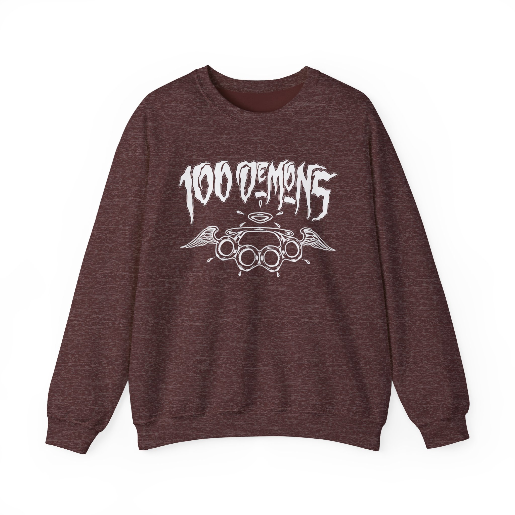 100 Demons Spade Sickle Unisex Heavy Blendâ„¢ Crewneck Sweatshirt