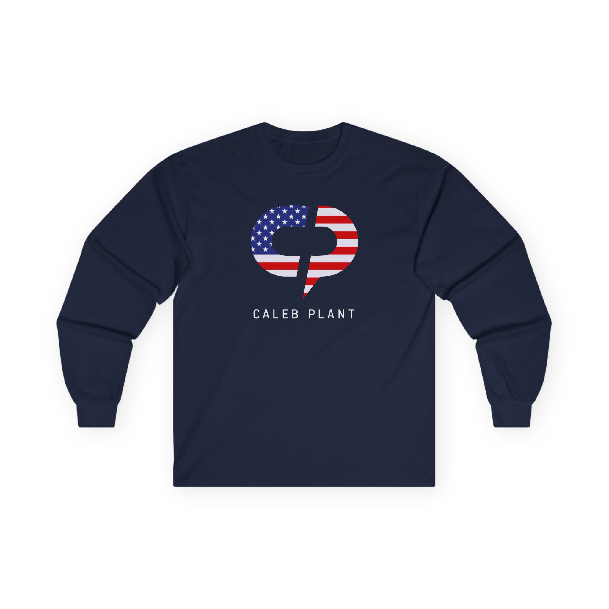 Caleb Plant Red, White and Blue Unisex Ultra Cotton Long Sleeve Tee