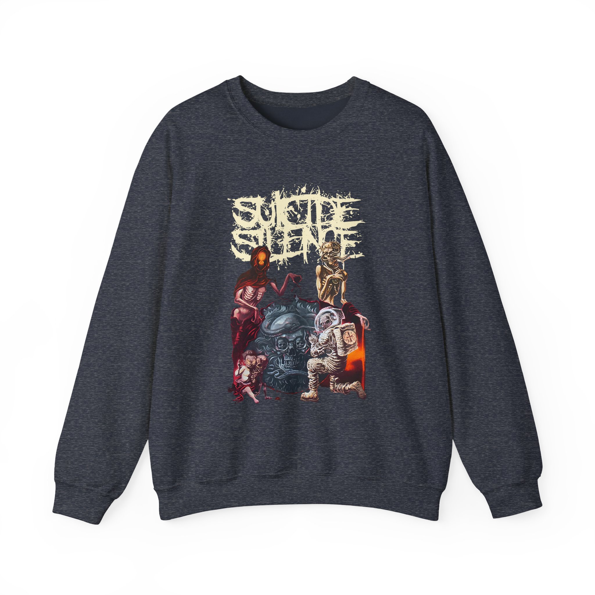 Suicide Silence Rymd Cover Tour 2023 Unisex Heavy Blendâ„¢ Crewneck Sweatshirt
