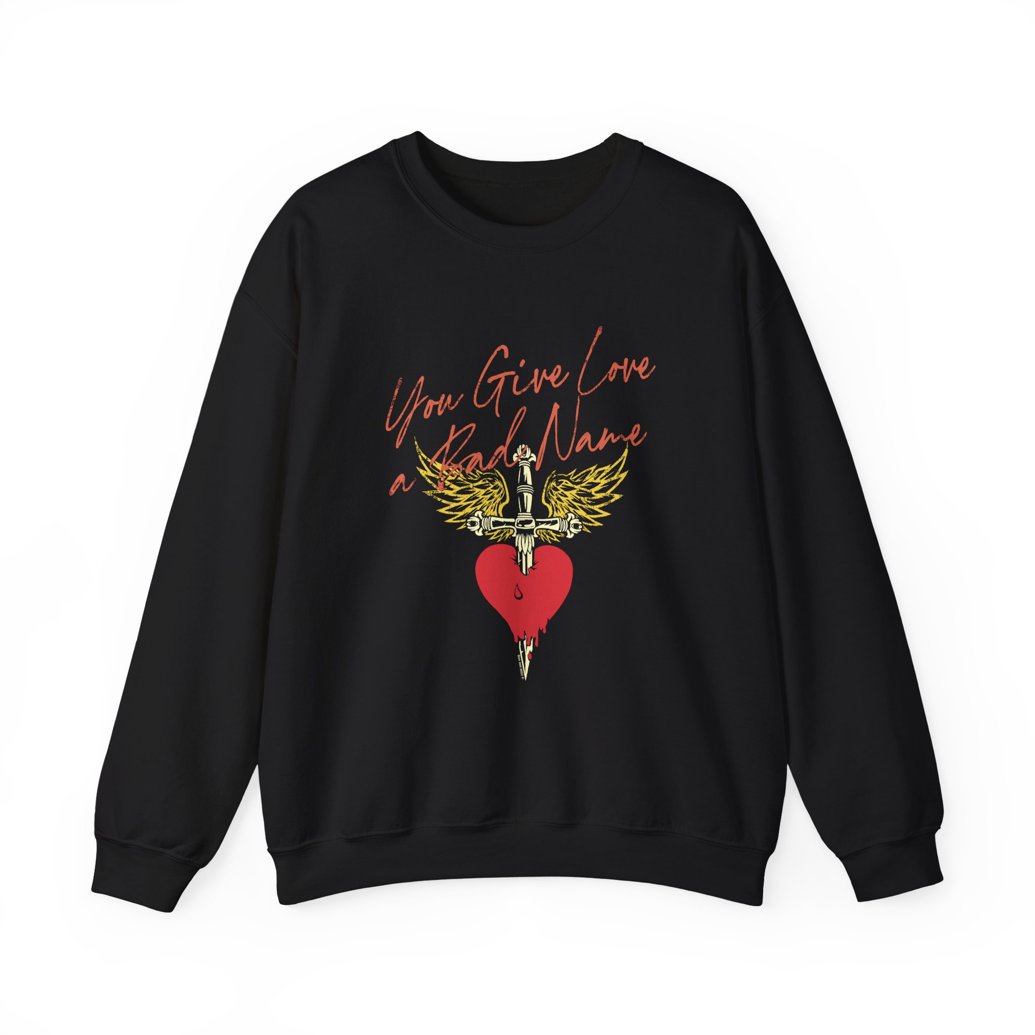 Bon Jovi You Give Love a Bad Name Unisex Heavy Blendâ„¢ Crewneck Sweatshirt