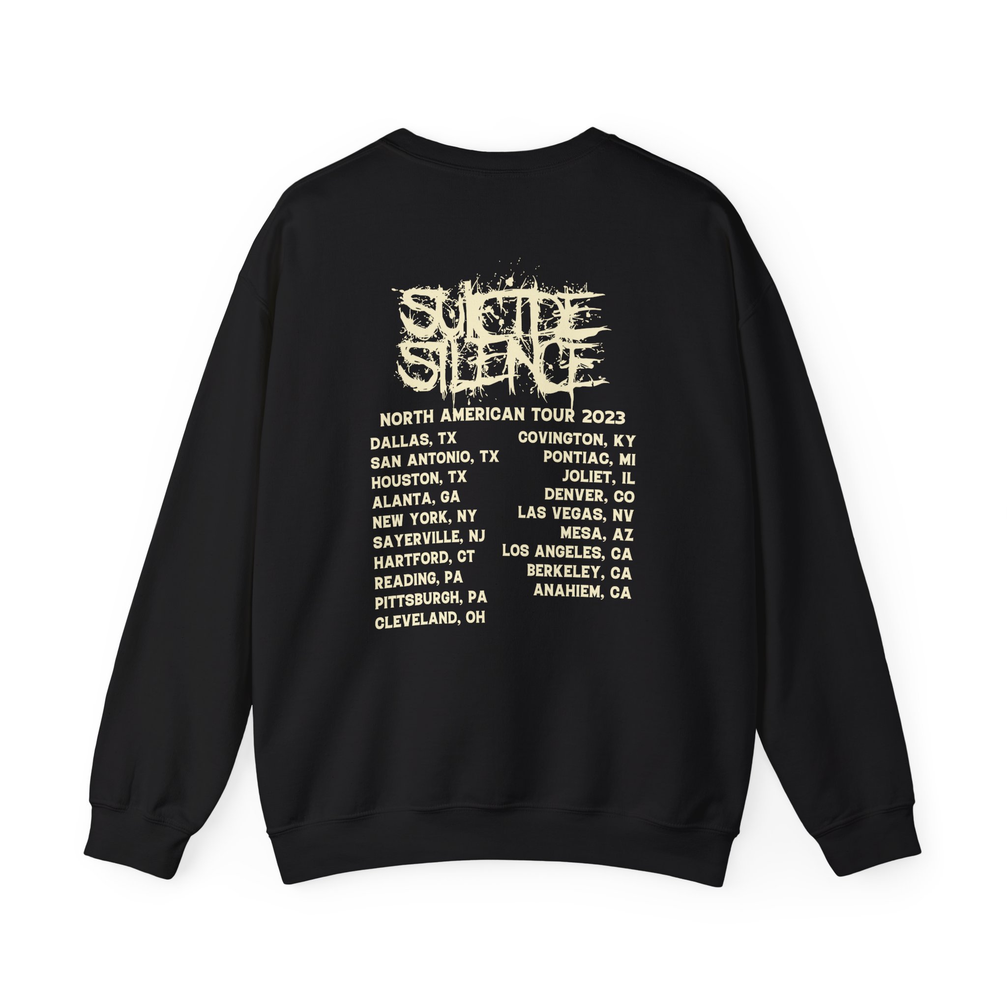Suicide Silence Rymd Cover Tour 2023 Unisex Heavy Blendâ„¢ Crewneck Sweatshirt