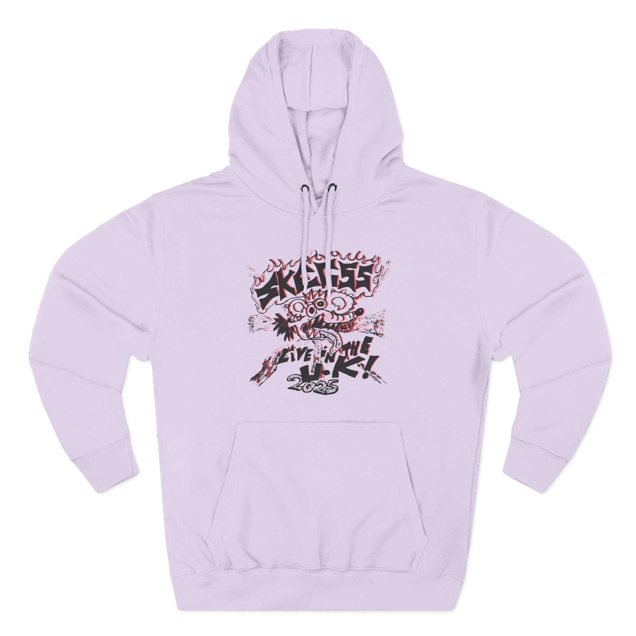 Skegss Live in the Uk 2025 Three-Panel Fleece Hoodie