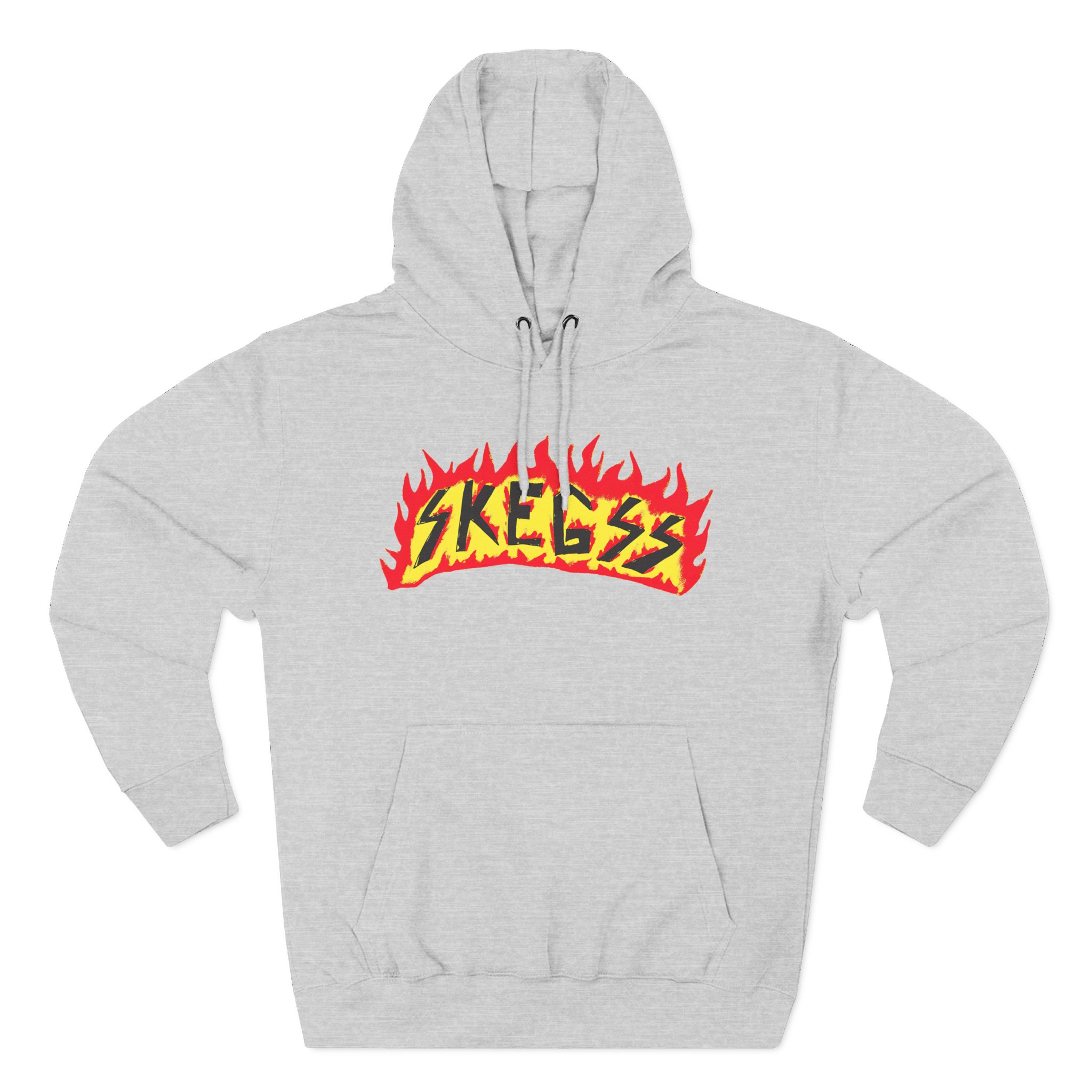 Skegss Flame Logo Three-Panel Fleece Hoodie