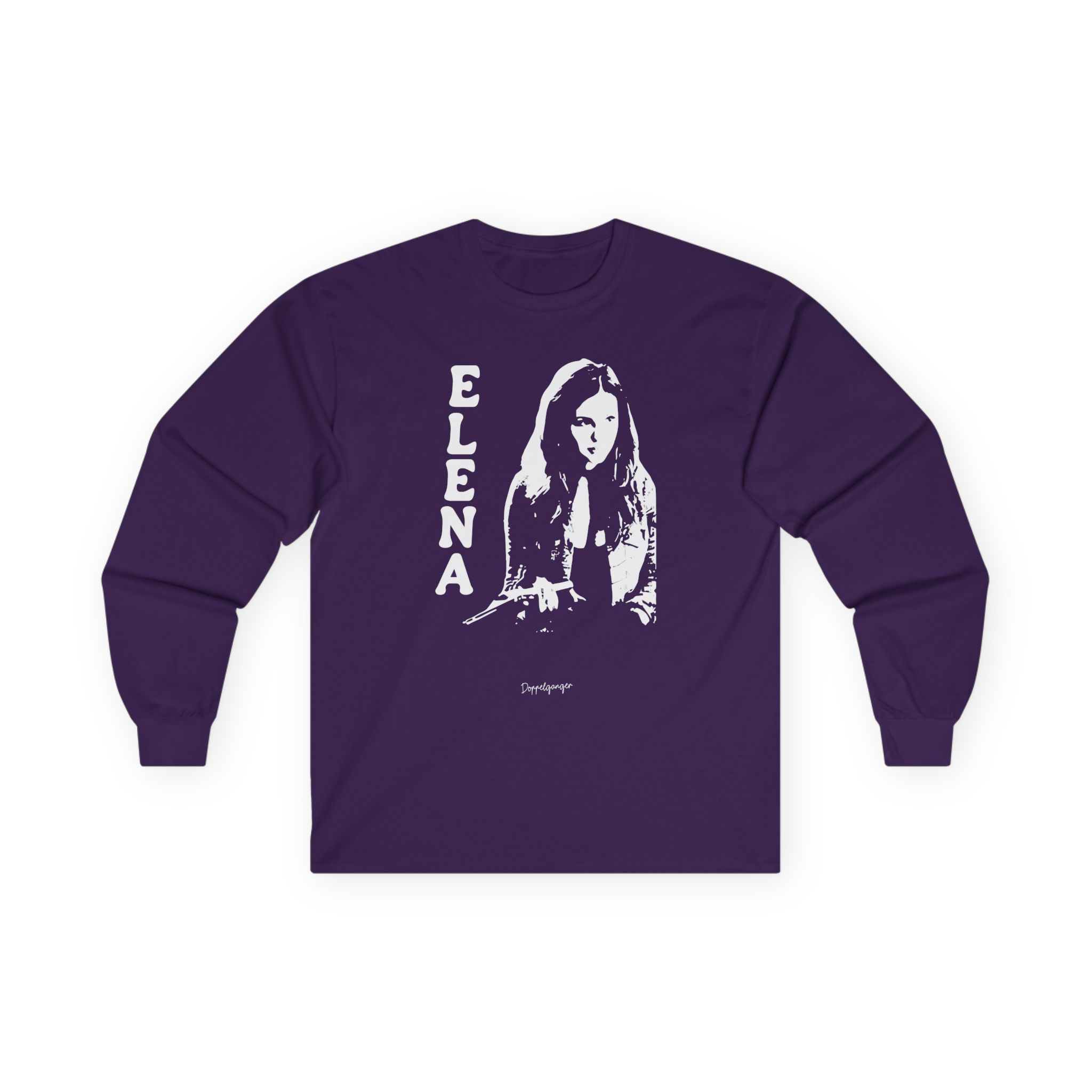 Nina Dobrev Reversible Doppelganger Unisex Ultra Cotton Long Sleeve Tee