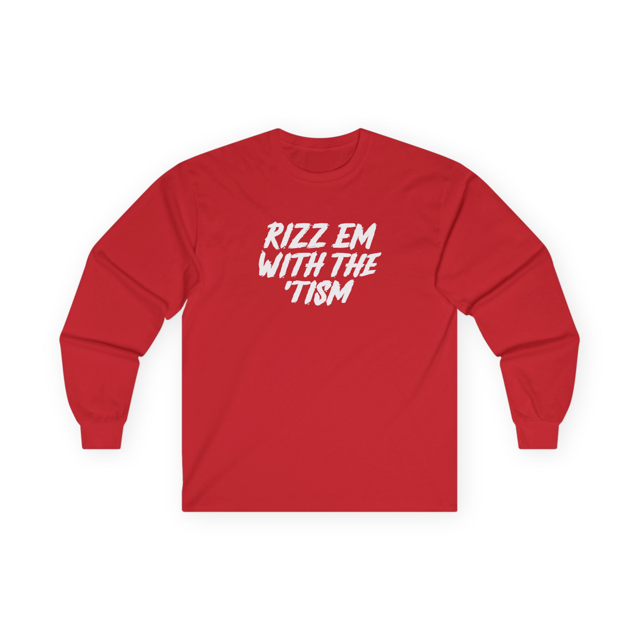 Ryan Windridge Rizz Em With the Tism Unisex Ultra Cotton Long Sleeve Tee