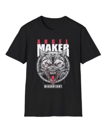 Angelmaker Battle Wolf Unisex Softstyle T-Shirt