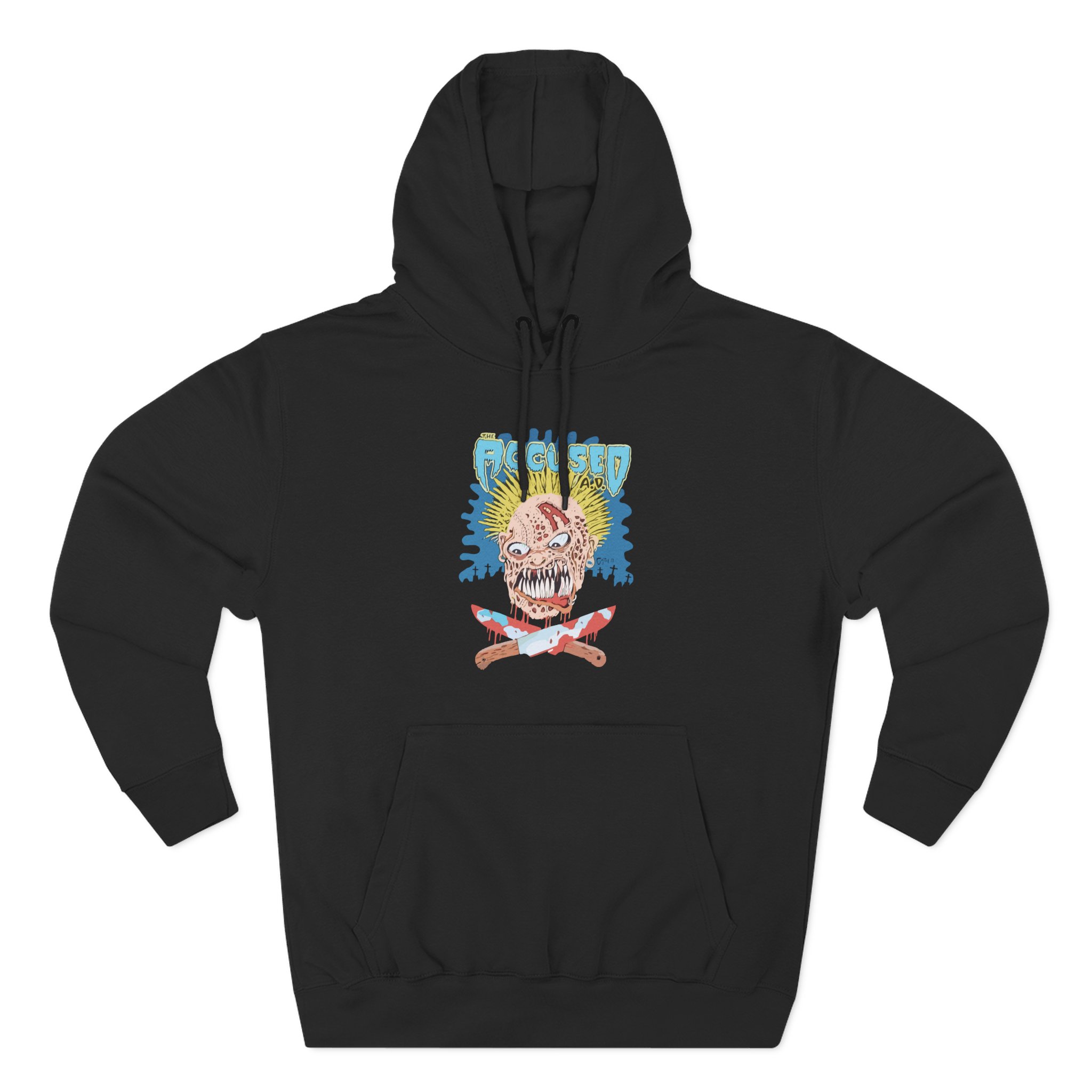 Accused Ad Knives Three-Panel Fleece Hoodie