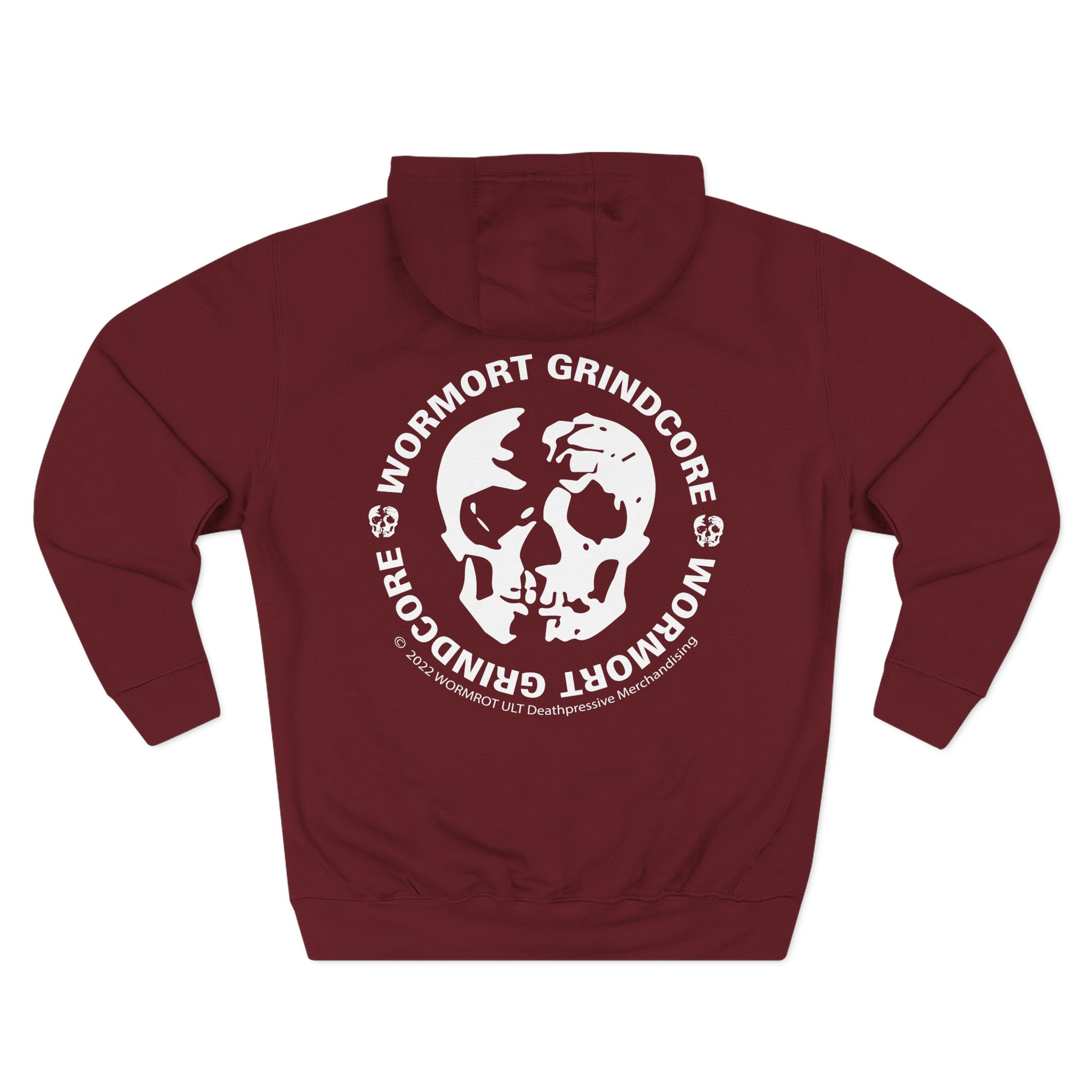 Wormrot in Grind We Rot Three-Panel Fleece Hoodie