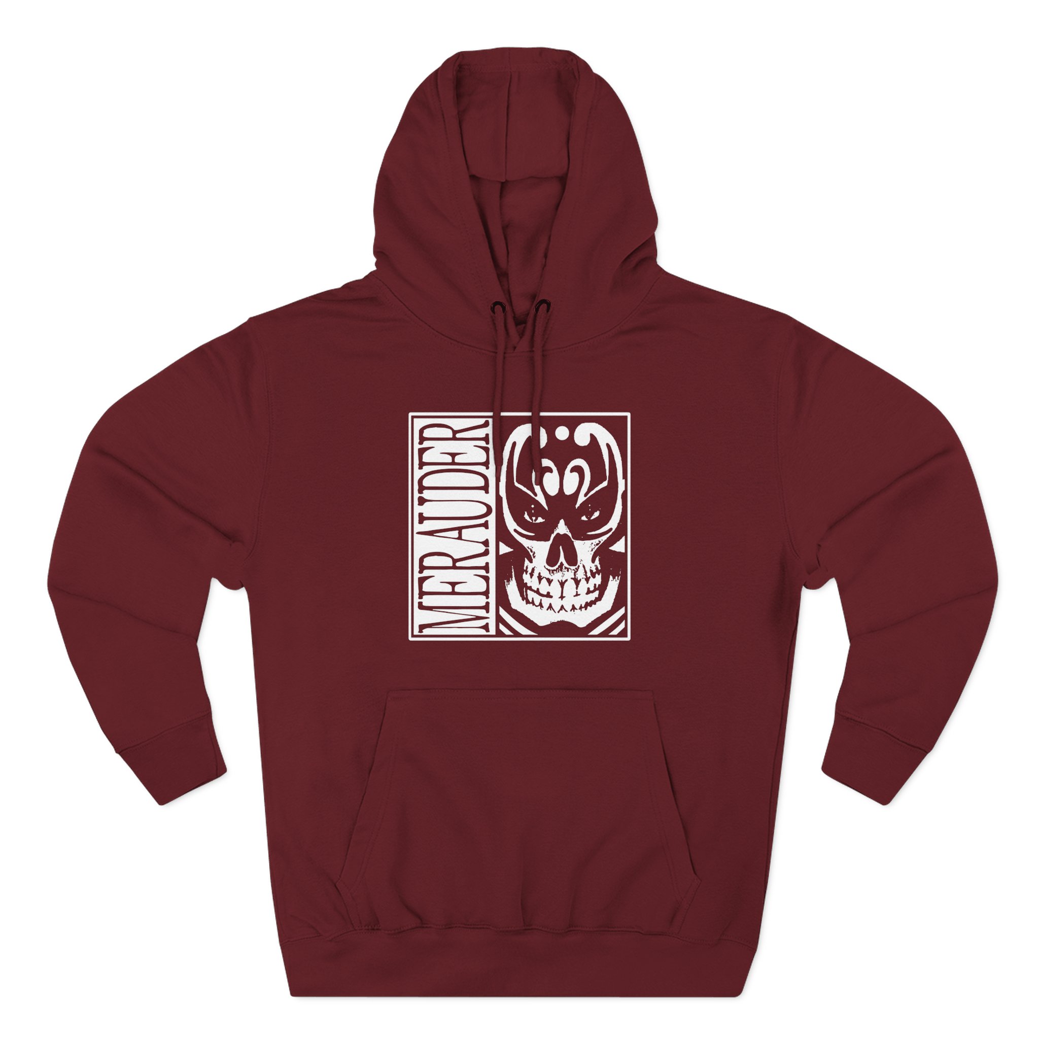 Merauder Skull Three-Panel Fleece Hoodie
