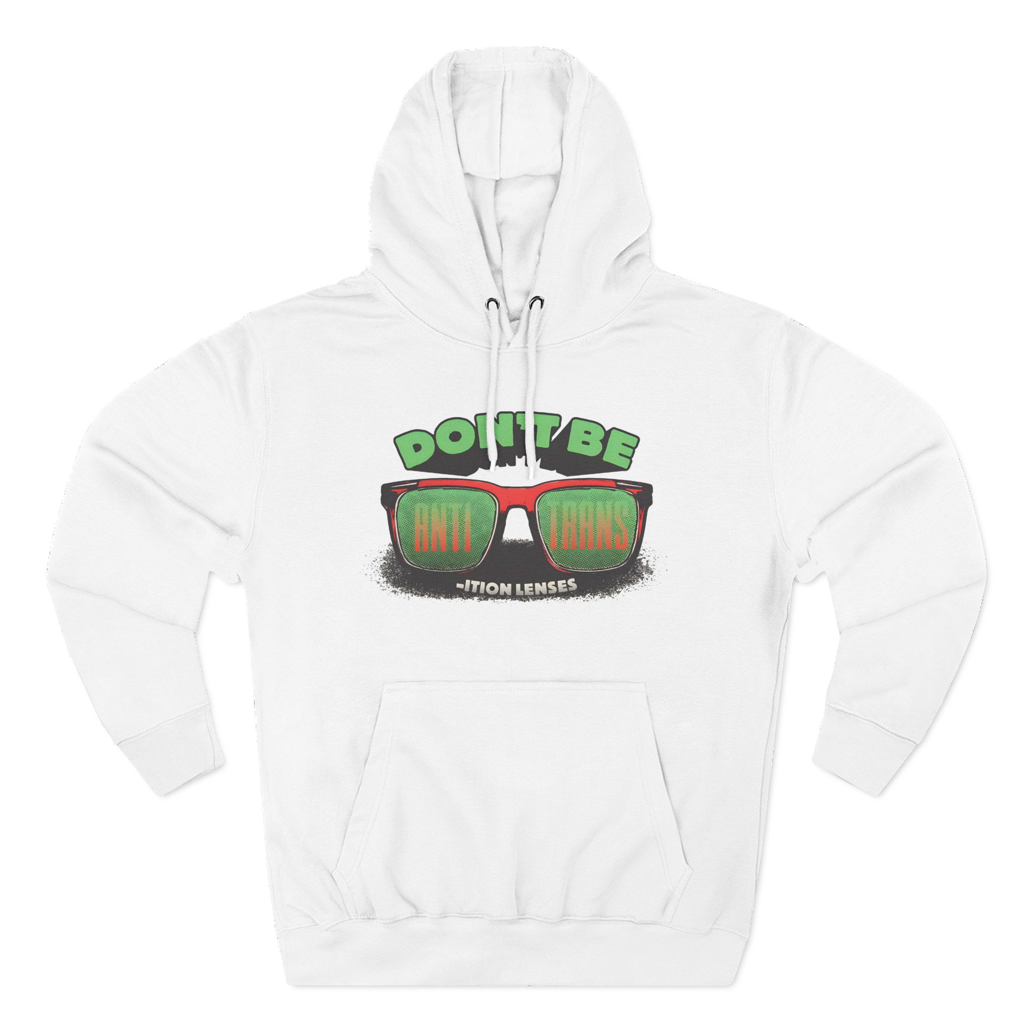 Ymh Don't Be Anti-Trans Three-Panel Fleece Hoodie