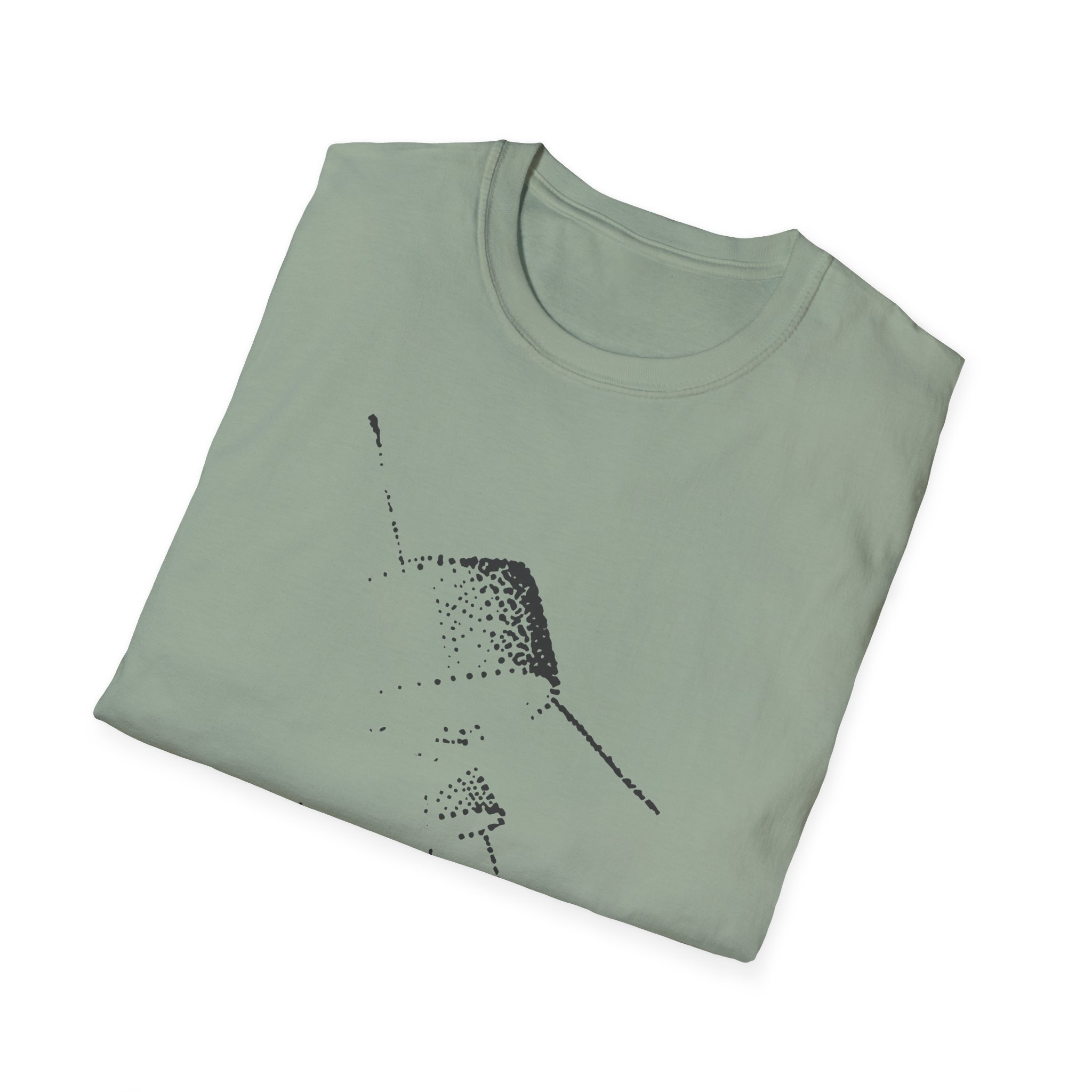 Cave in Satellite: Blackened Unisex Softstyle T-Shirt