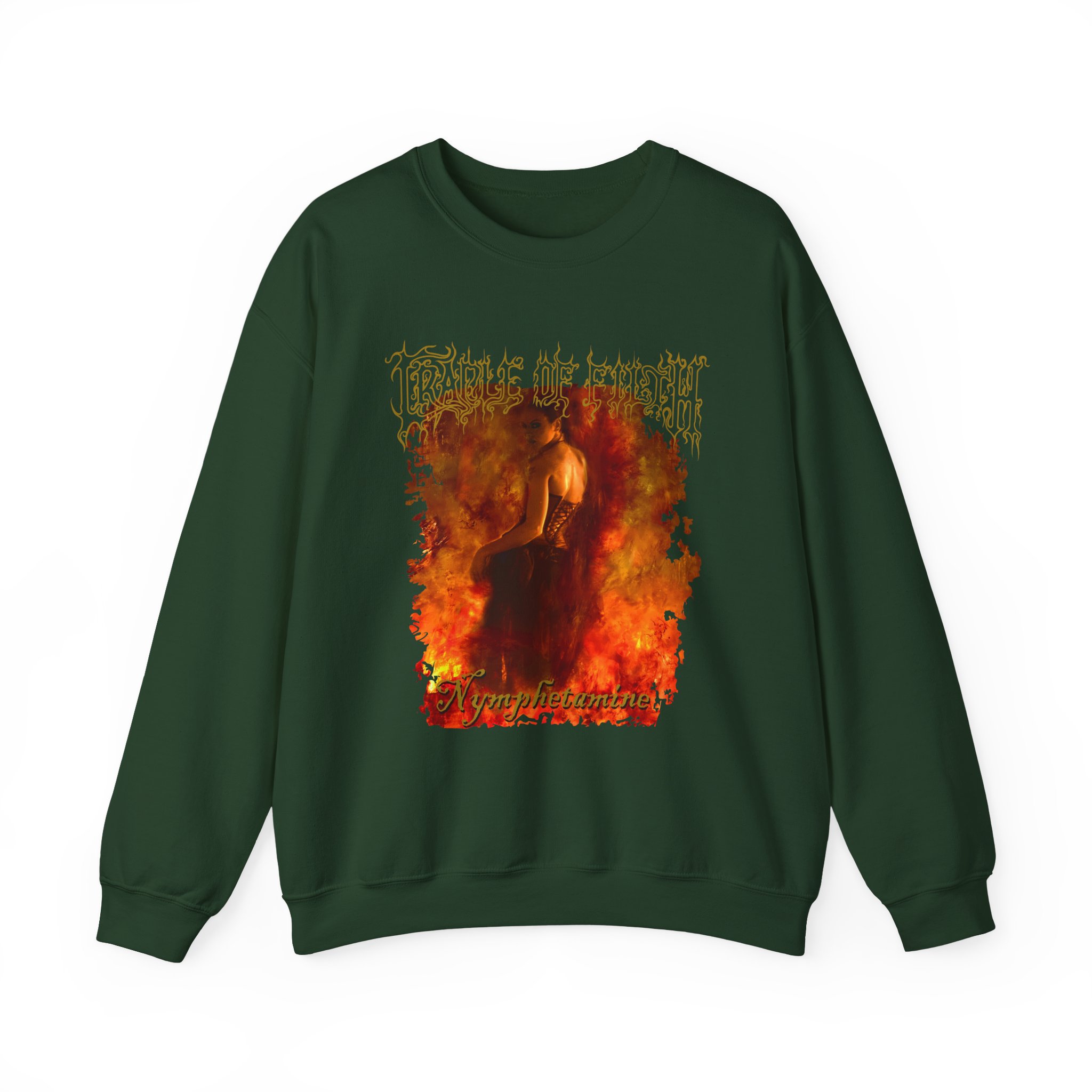 Cradle of Filth Nymphetamine Album Unisex Heavy Blendâ„¢ Crewneck Sweatshirt
