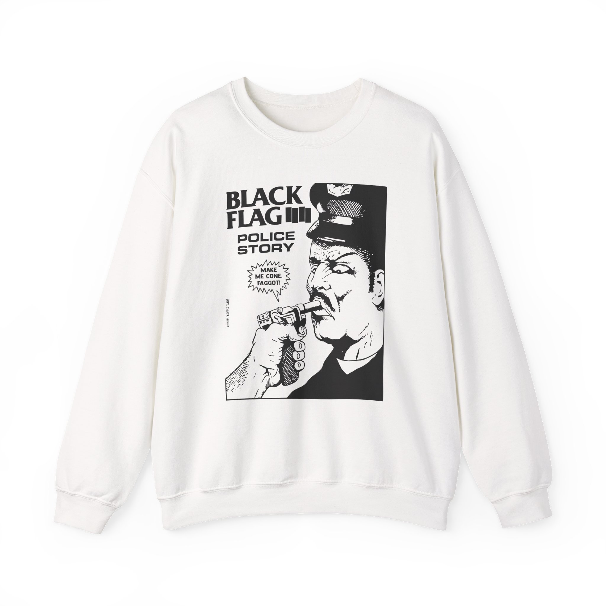 Black Flag Police Story Unisex Heavy Blendâ„¢ Crewneck Sweatshirt