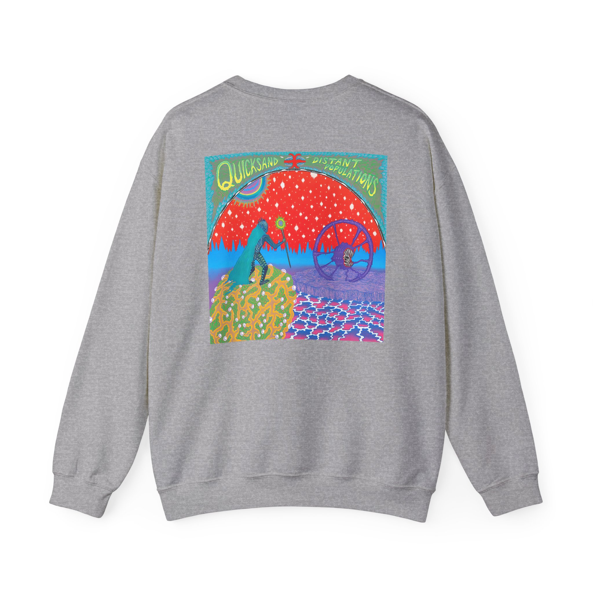 Quicksand Distant Populations Unisex Heavy Blendâ„¢ Crewneck Sweatshirt