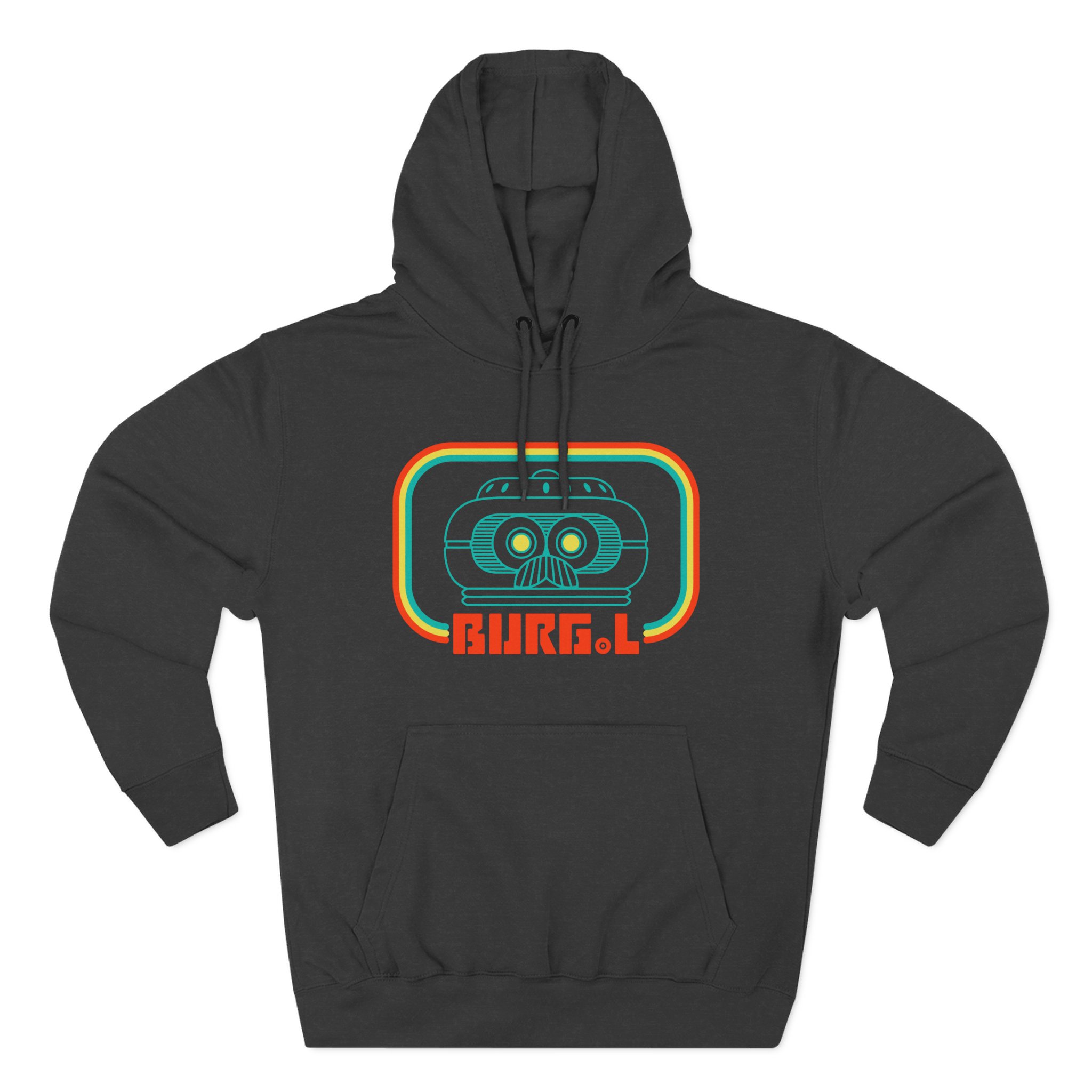 Grounded Burg.l Three-Panel Fleece Hoodie
