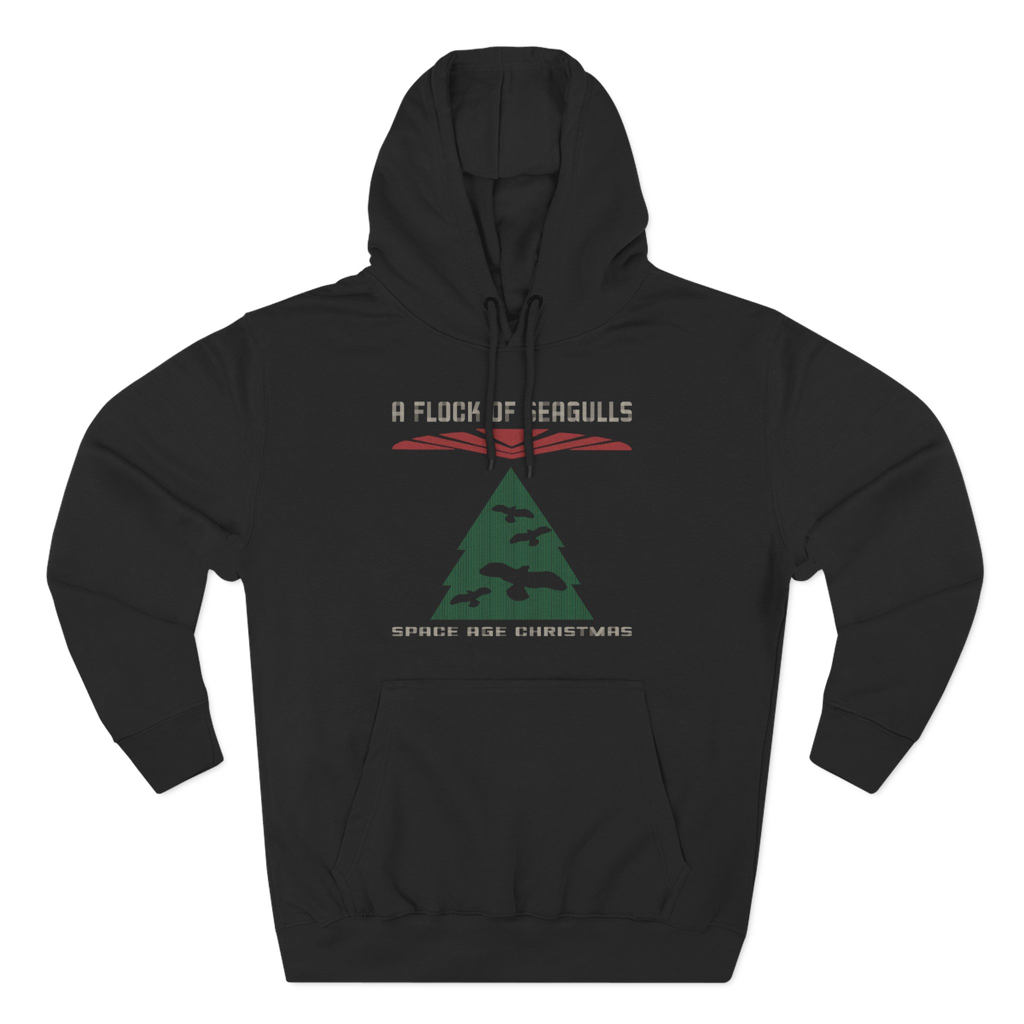 A Flock of Seagulls Ugly Xmas Three-Panel Fleece Hoodie