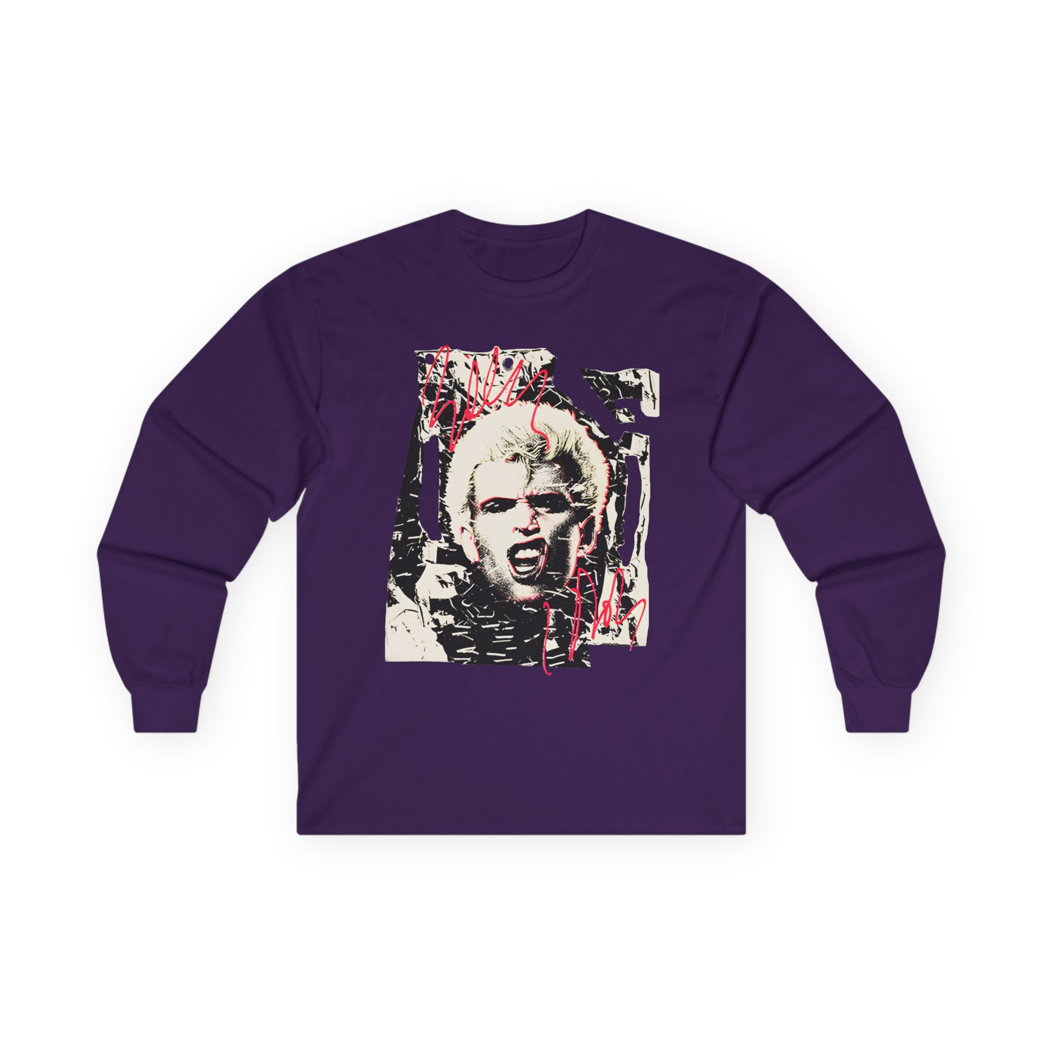Billy Idol Shattered Photo Unisex Ultra Cotton Long Sleeve Tee