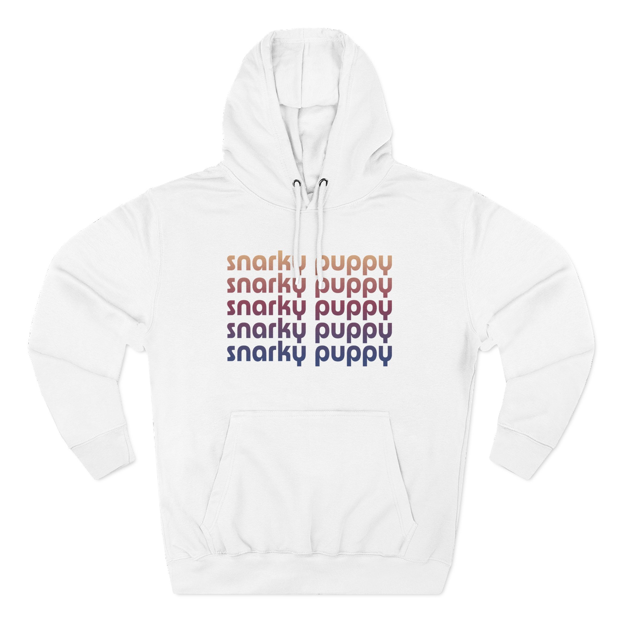 Snarky Puppy Repeating Logo Three-panel Fleece Hoodie