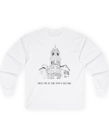 Nina Dobrev Eet Me in the Town Square Unisex Ultra Cotton Long Sleeve Tee