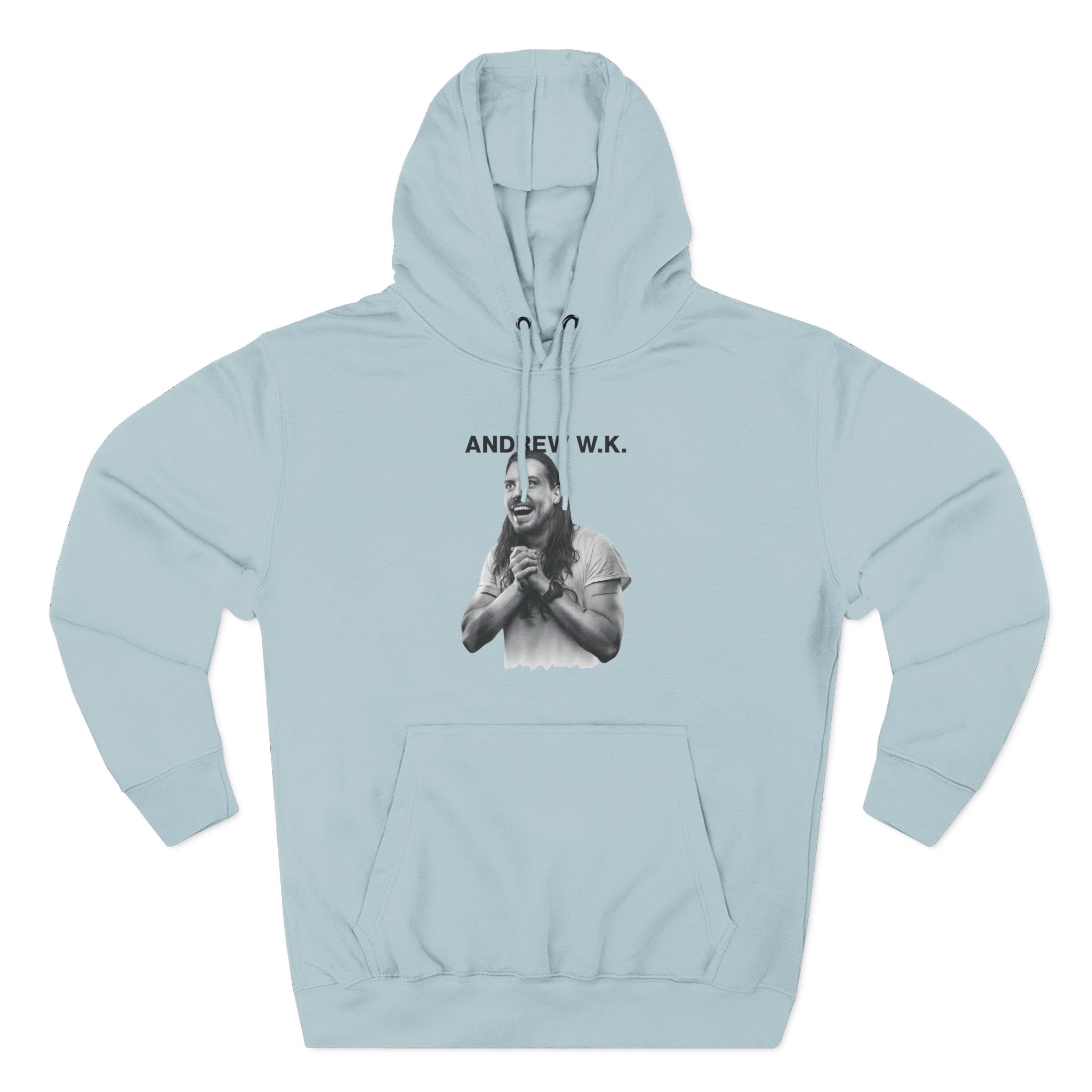 Andrew Wk Happy Three-Panel Fleece Hoodie