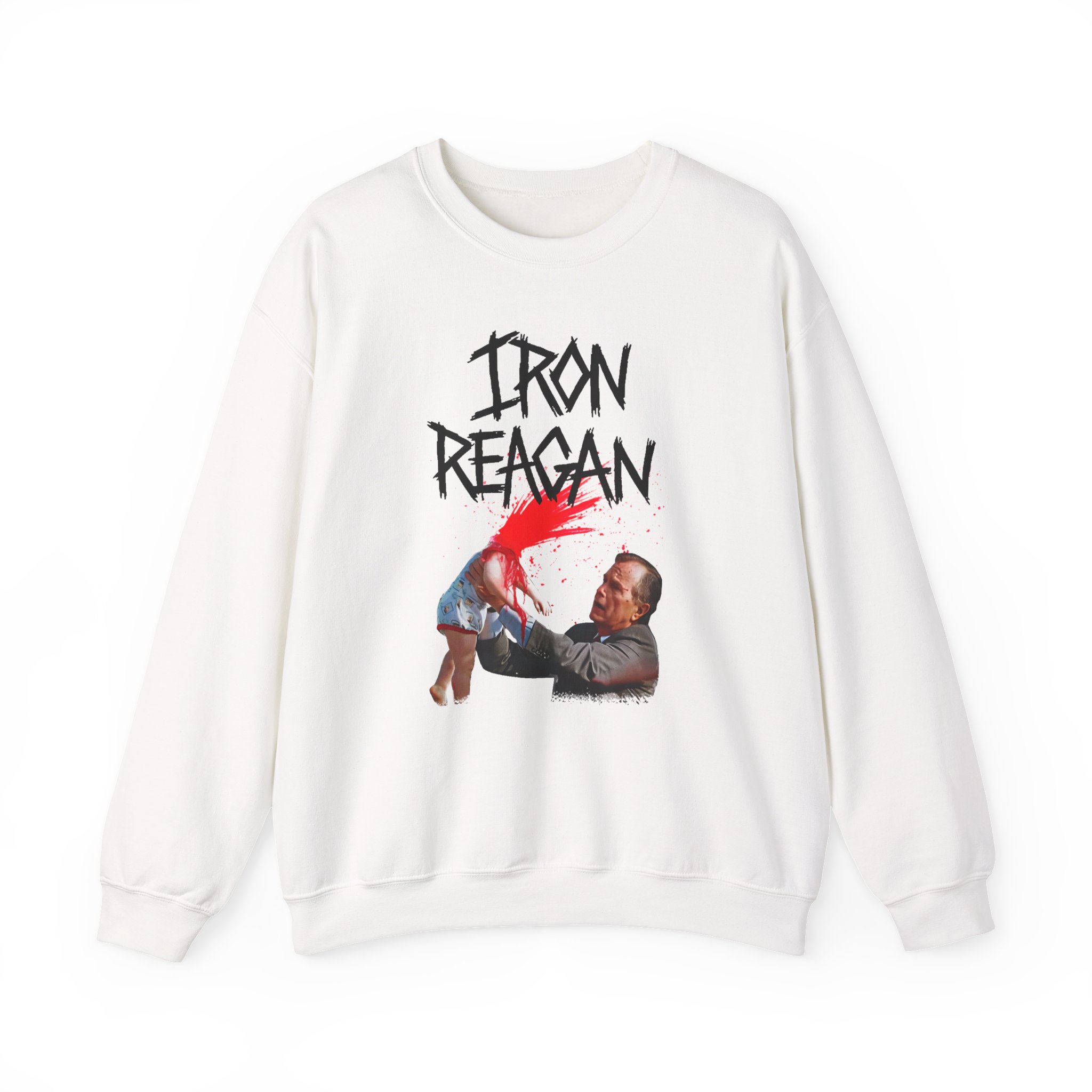 Iron Reagan Asshole Bush Unisex Heavy Blendâ„¢ Crewneck Sweatshirt