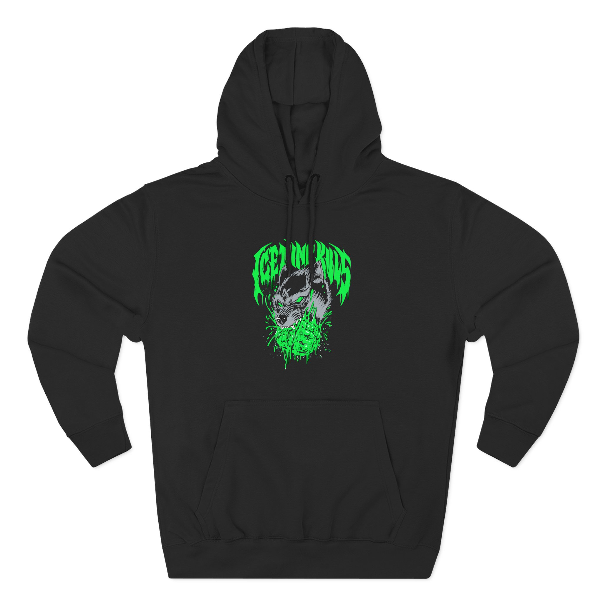 Ice Nine Kills Ink Wolf Three-Panel Fleece Hoodie